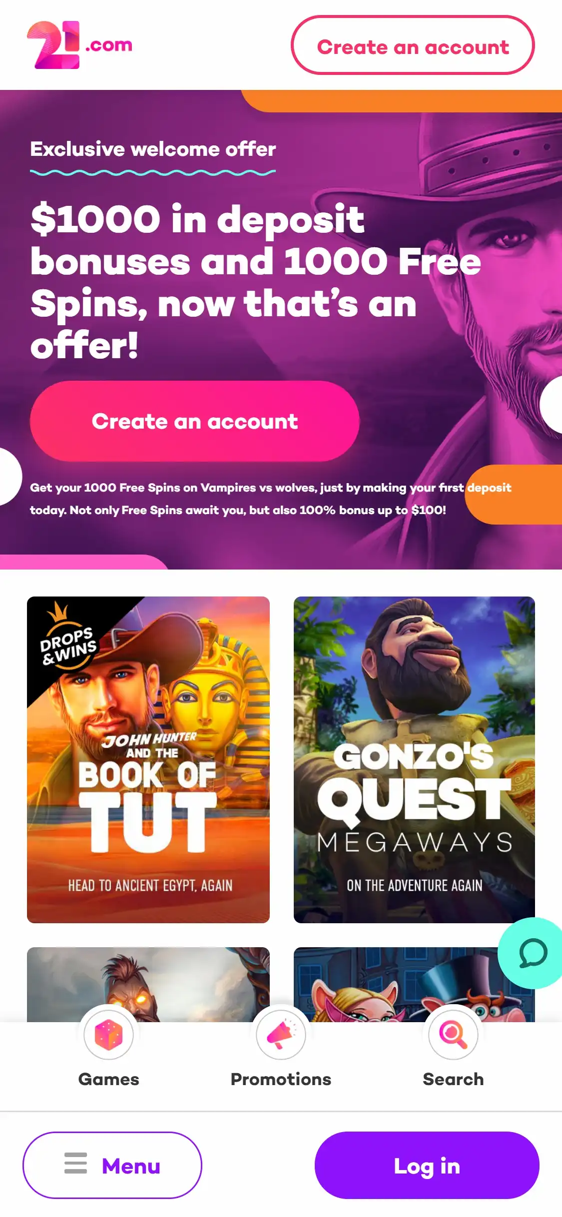 21.com Casino Mobile Review