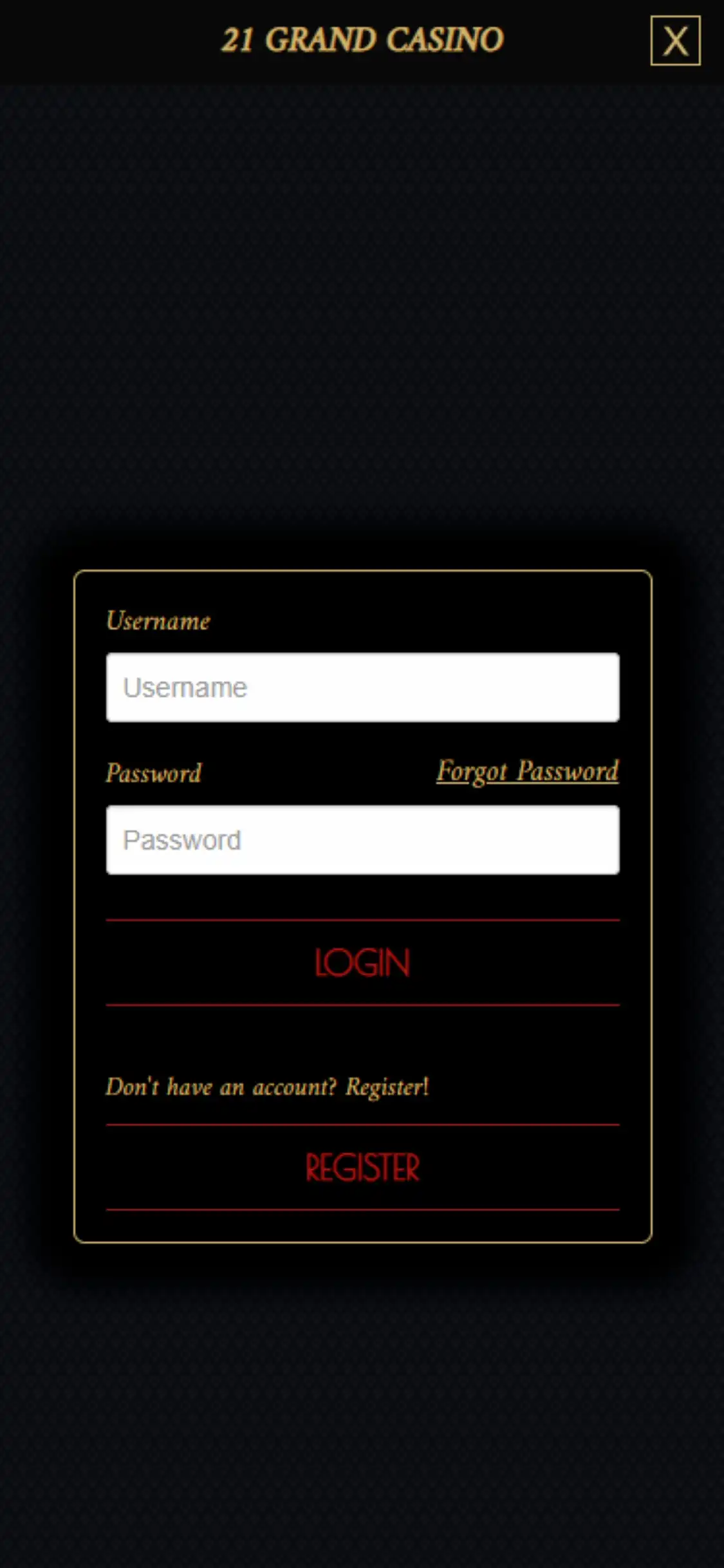 21 Grand Casino Mobile Login Review