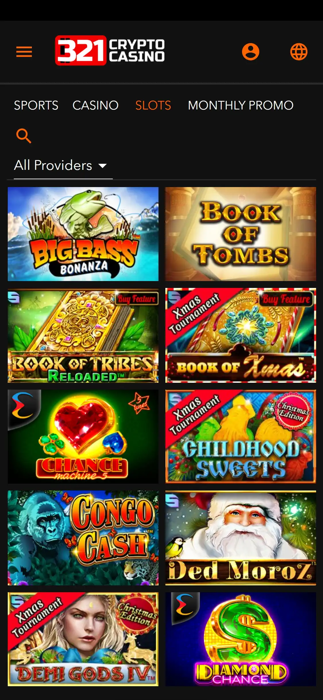 321 Crypto Casino Mobile Games Review