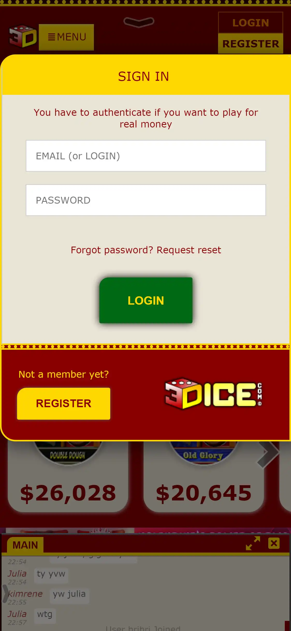 3 Dice Casino Mobile Login Review
