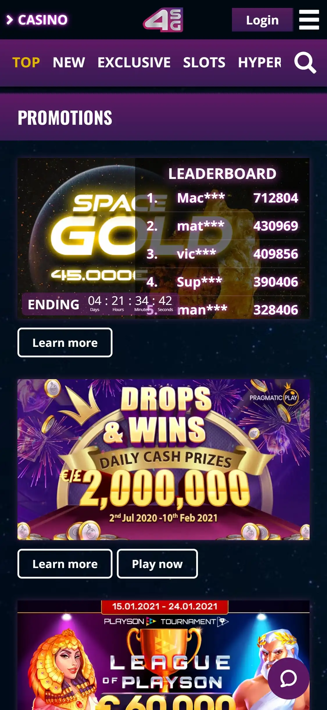 4StarsGames Mobile No Deposit Bonus Review