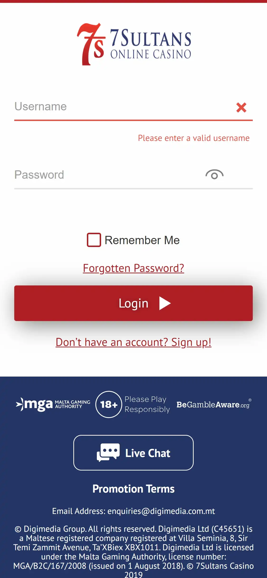 7Sultans Casino Mobile Login Review