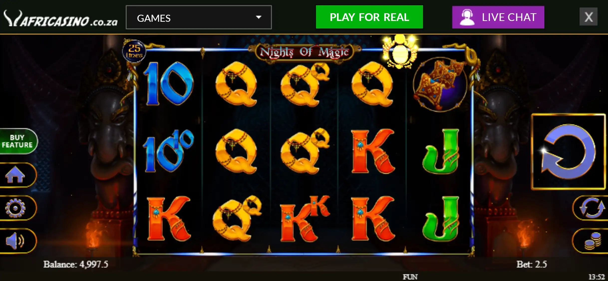 Africasino Mobile Slot Games Review