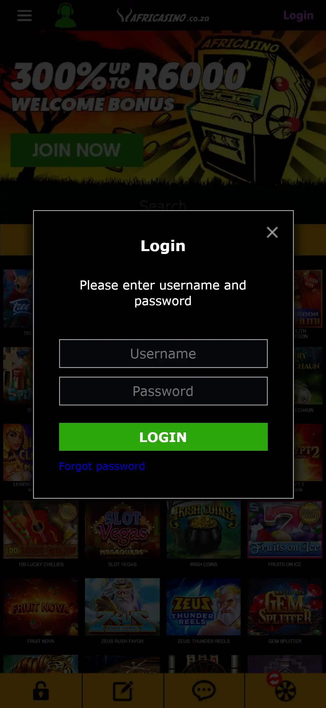 Africasino Mobile Login Review