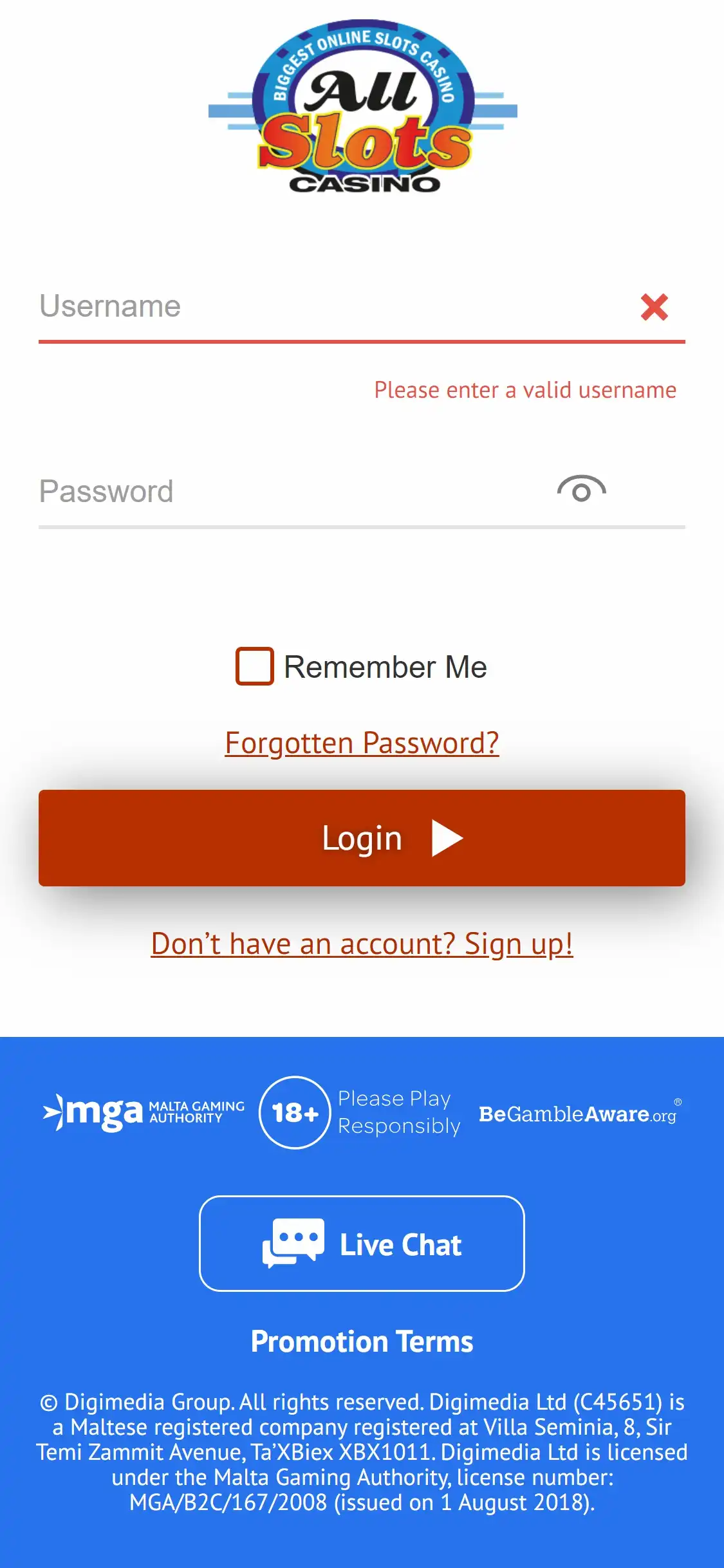 All Slots Casino Mobile Login Review