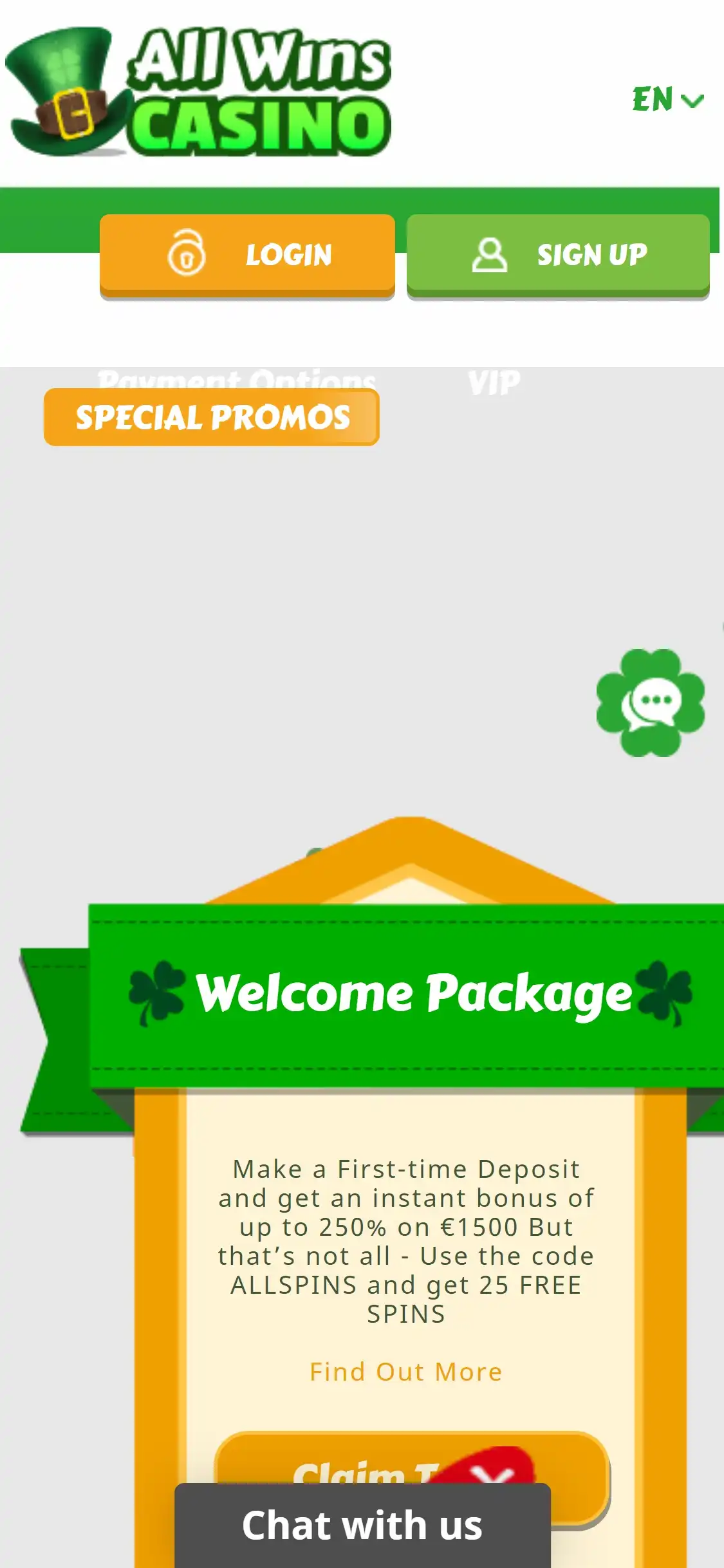 Allwins Casino Mobile No Deposit Bonus Review