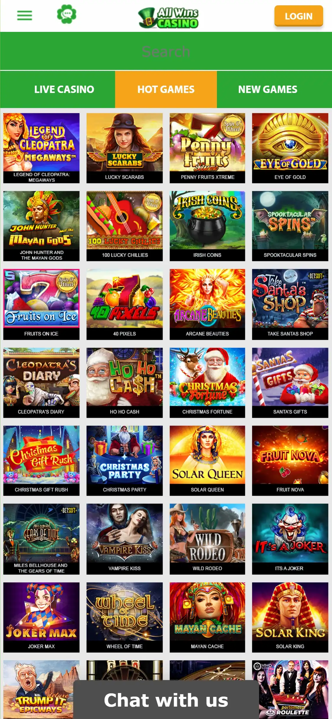 Allwins Casino Mobile Games Review