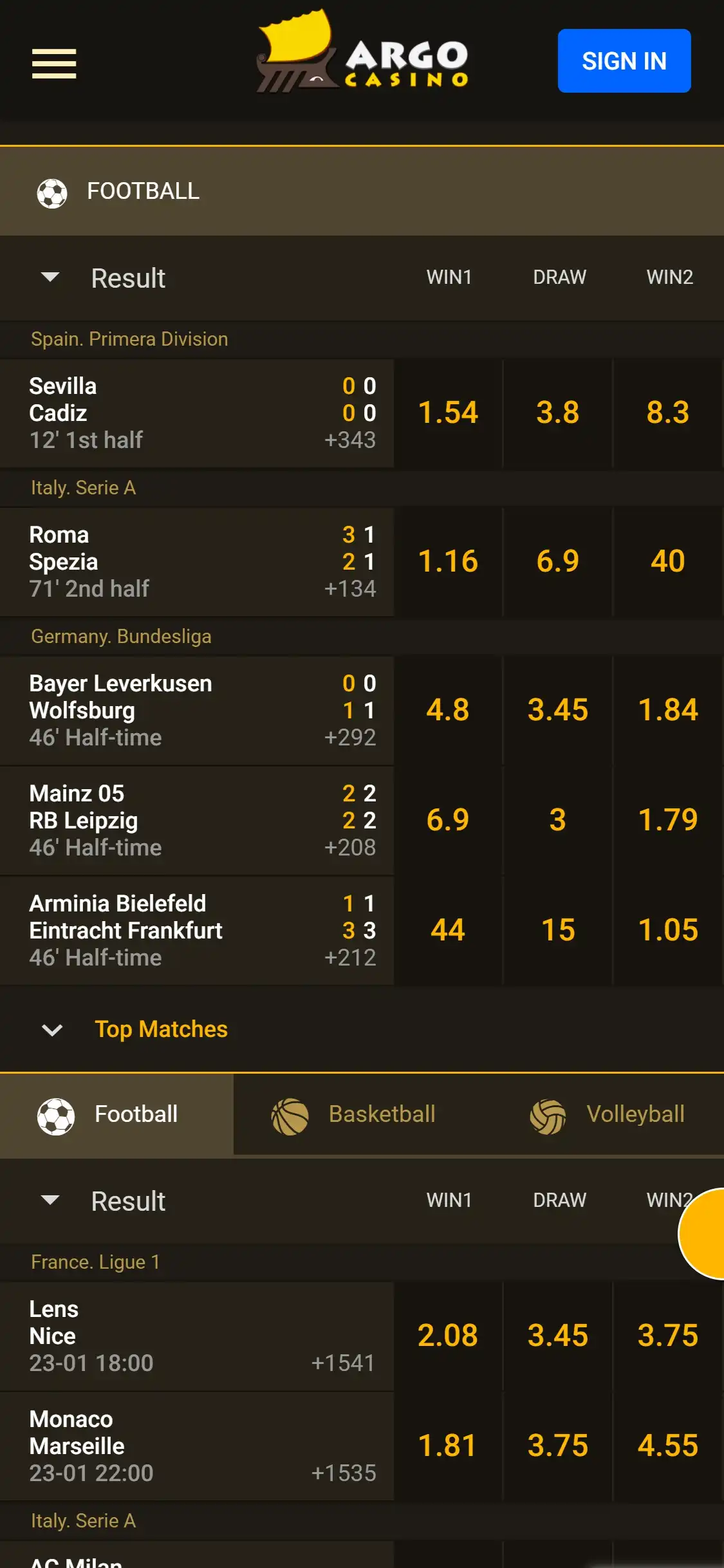 Argo Casino Mobile Betting Review