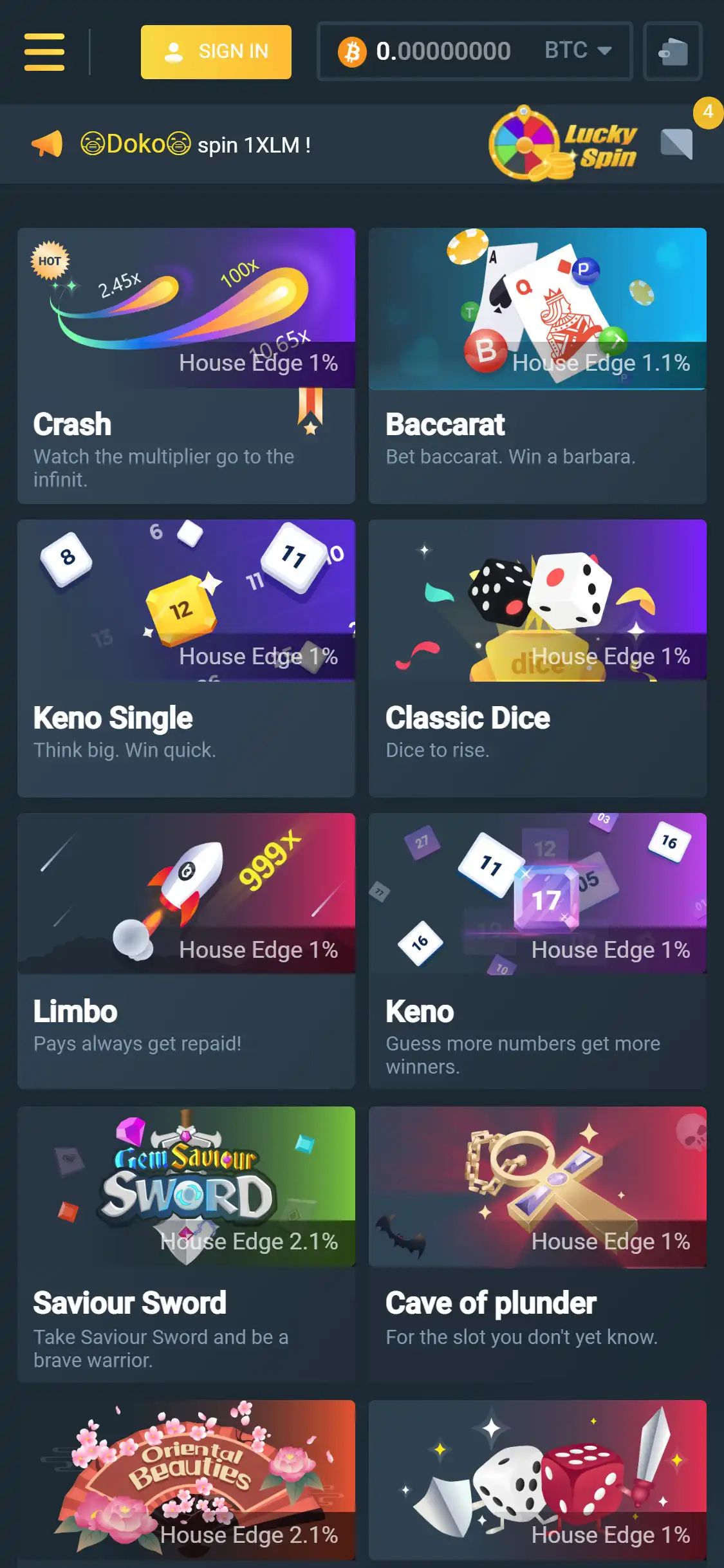 BC.Game Casino Mobile Review