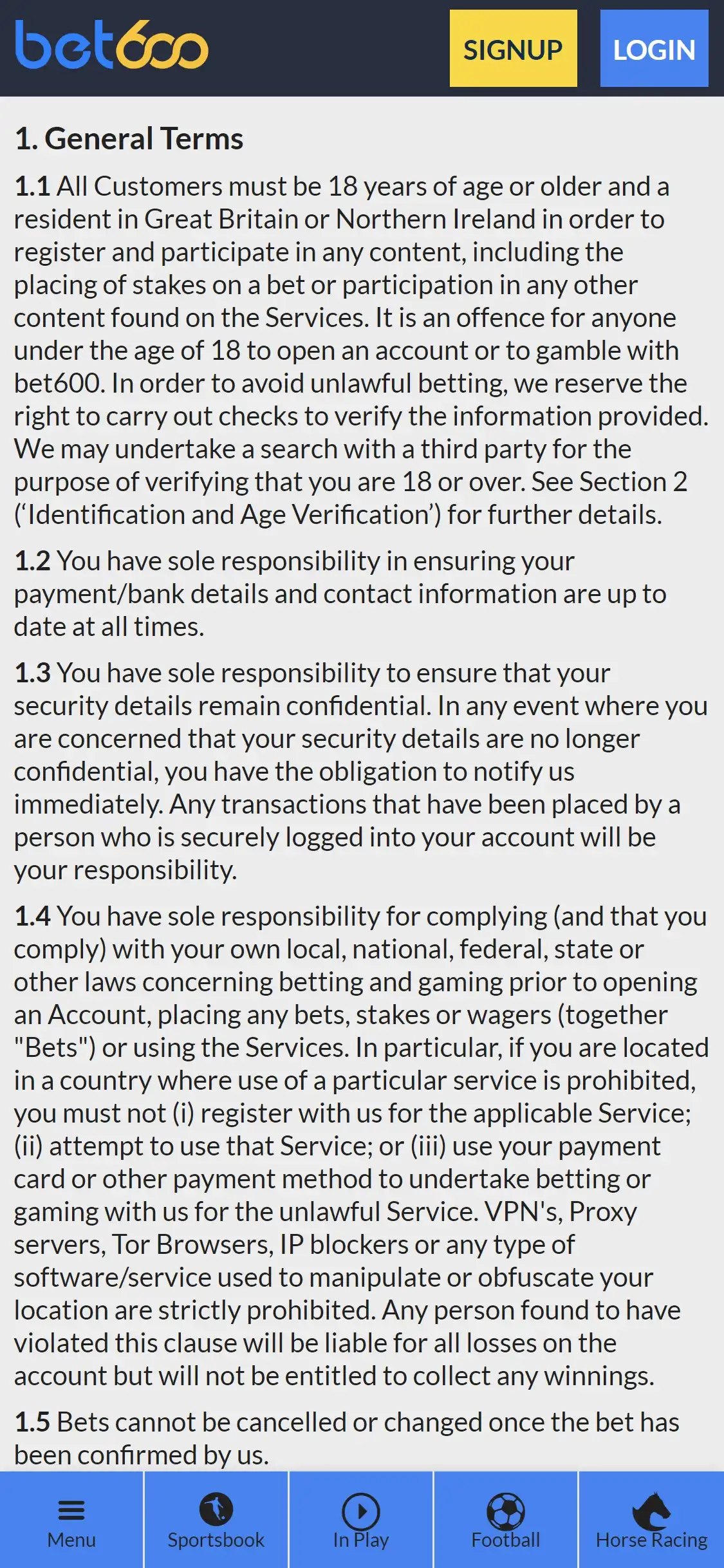 Bet 600 Casino Mobile Support Review