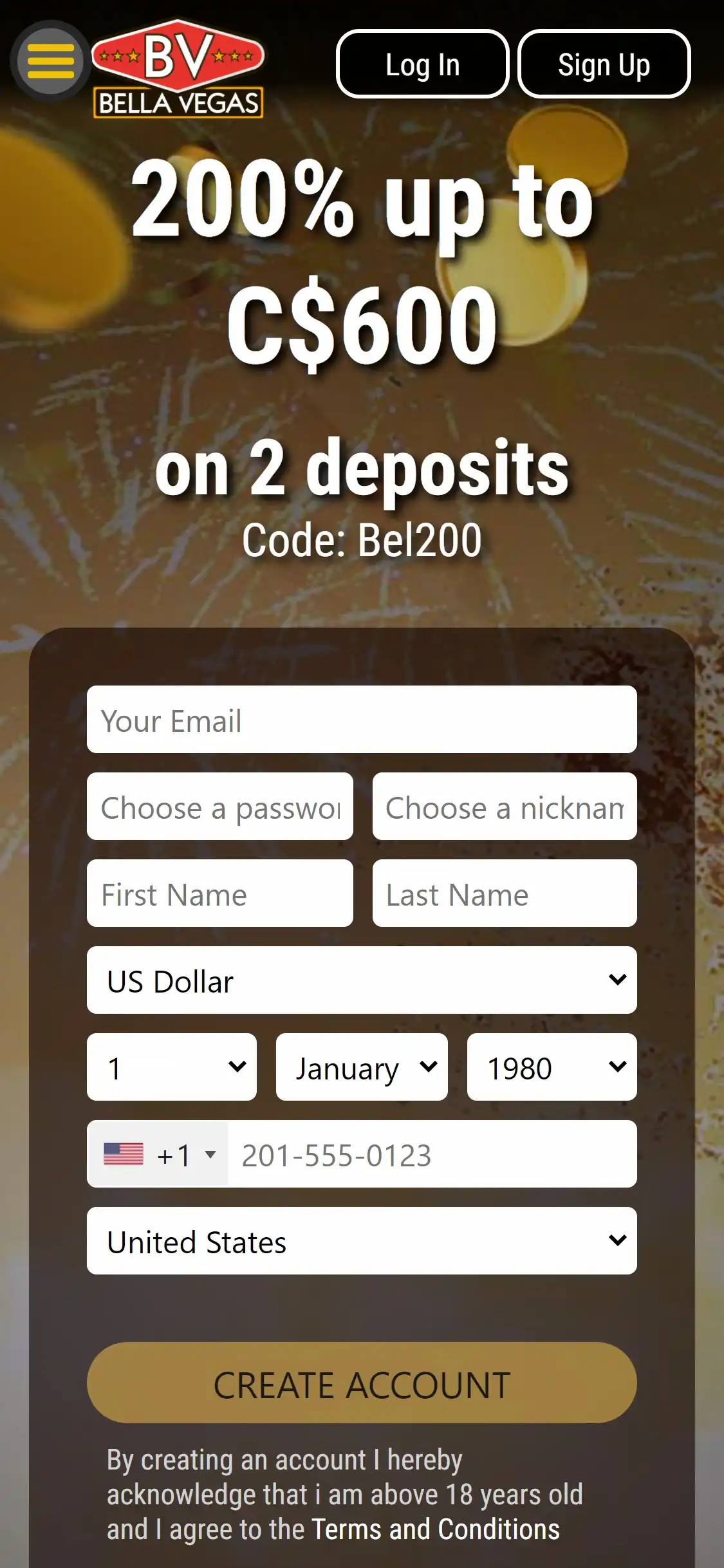 Bella Vegas Casino Mobile Review