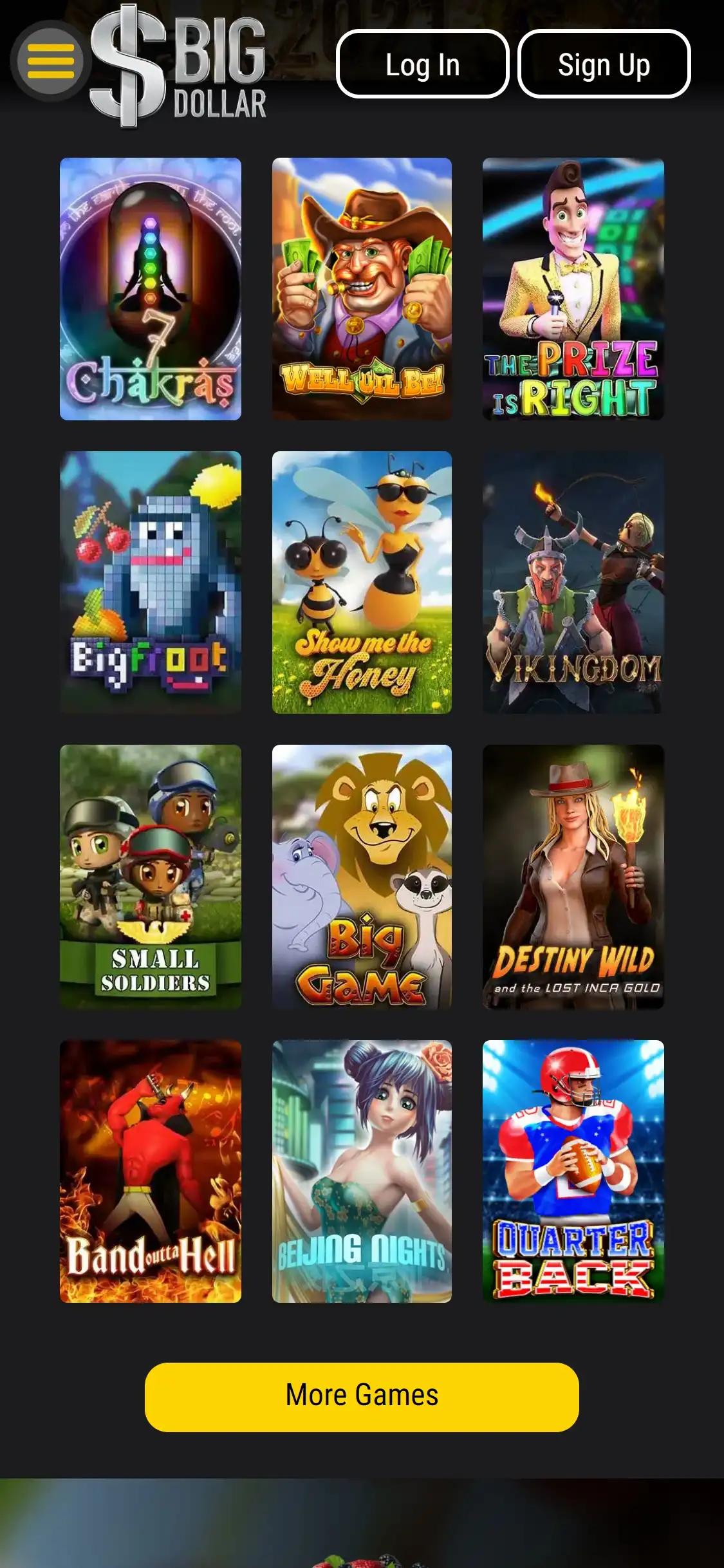 Big Dollar Casino Mobile Games Review