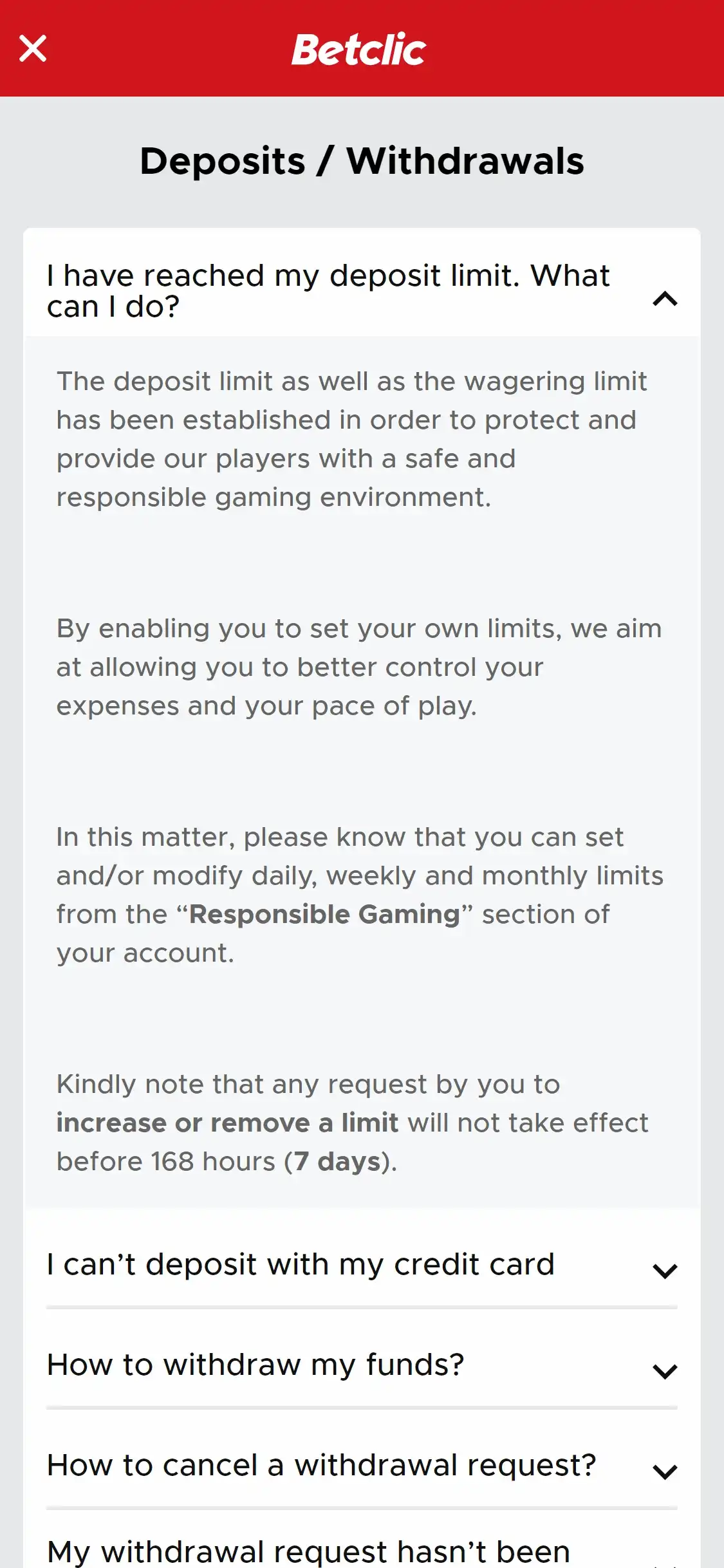 Betclic Casino Mobile Payment Methods Review