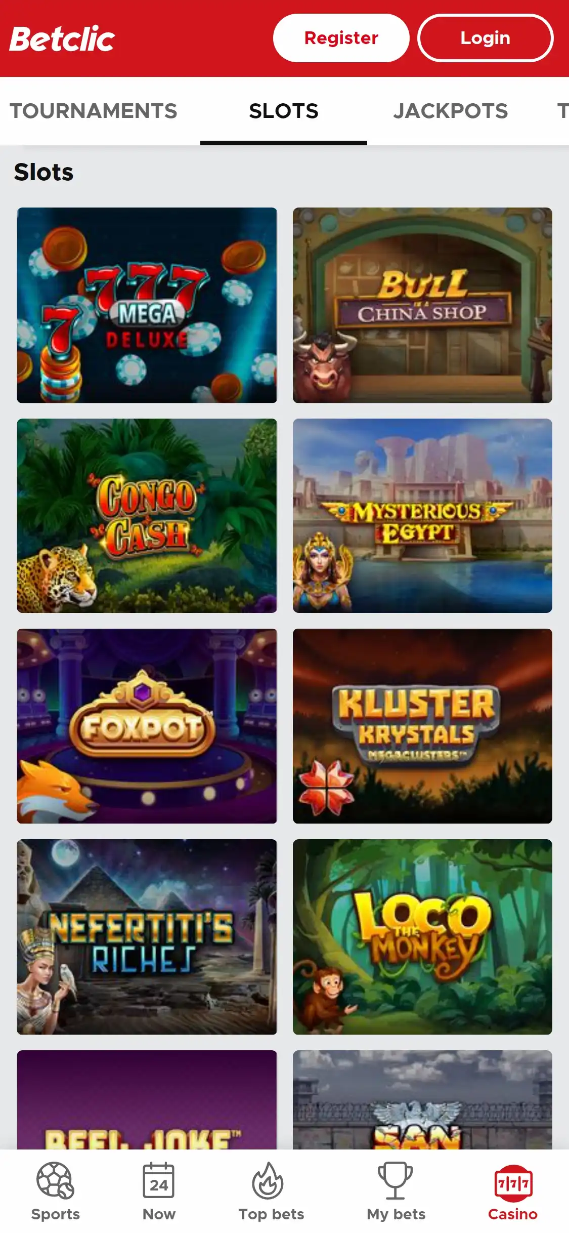 Betclic Casino Mobile Games Review