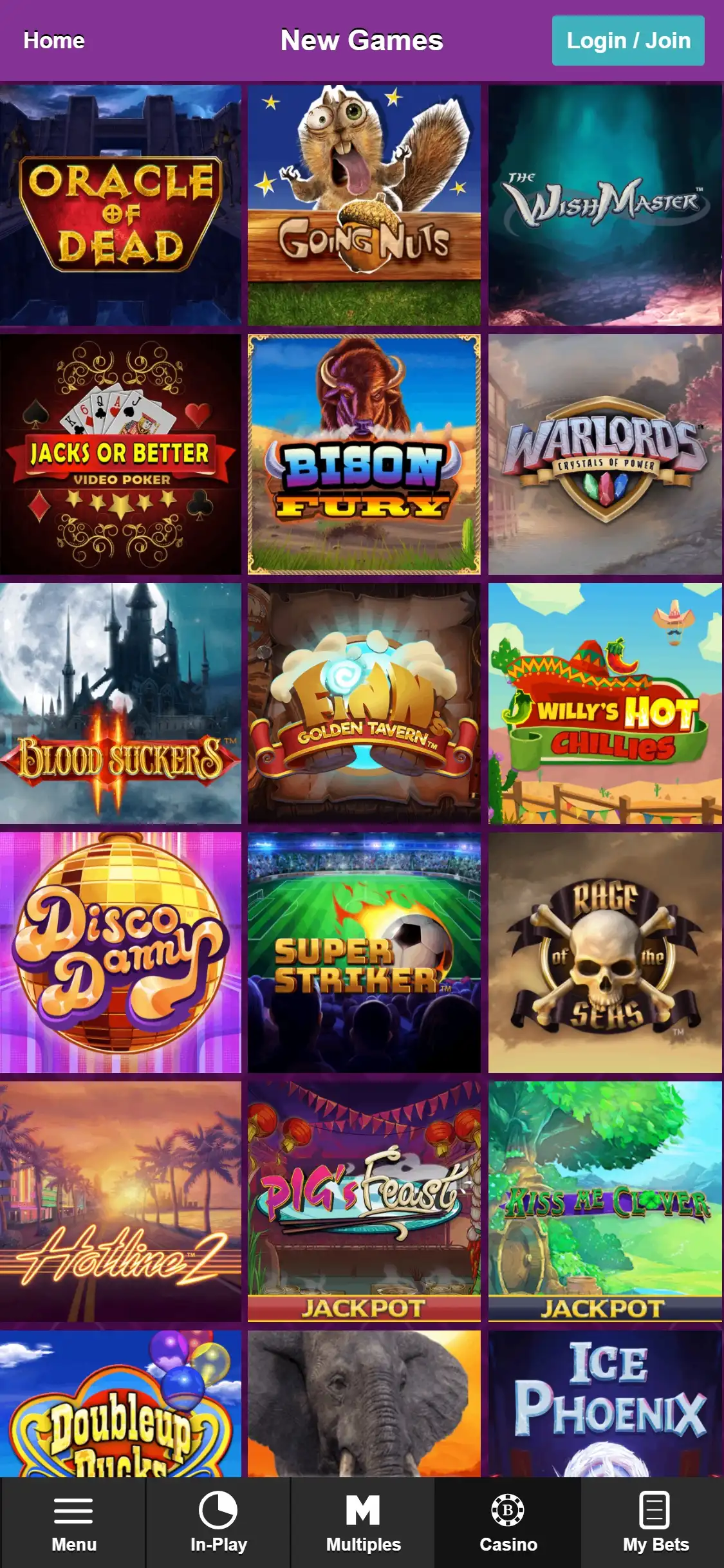 Betdaq Mobile Games Review