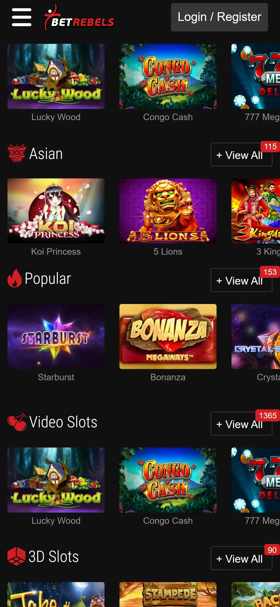 BetRebels Casino Mobile Games Review