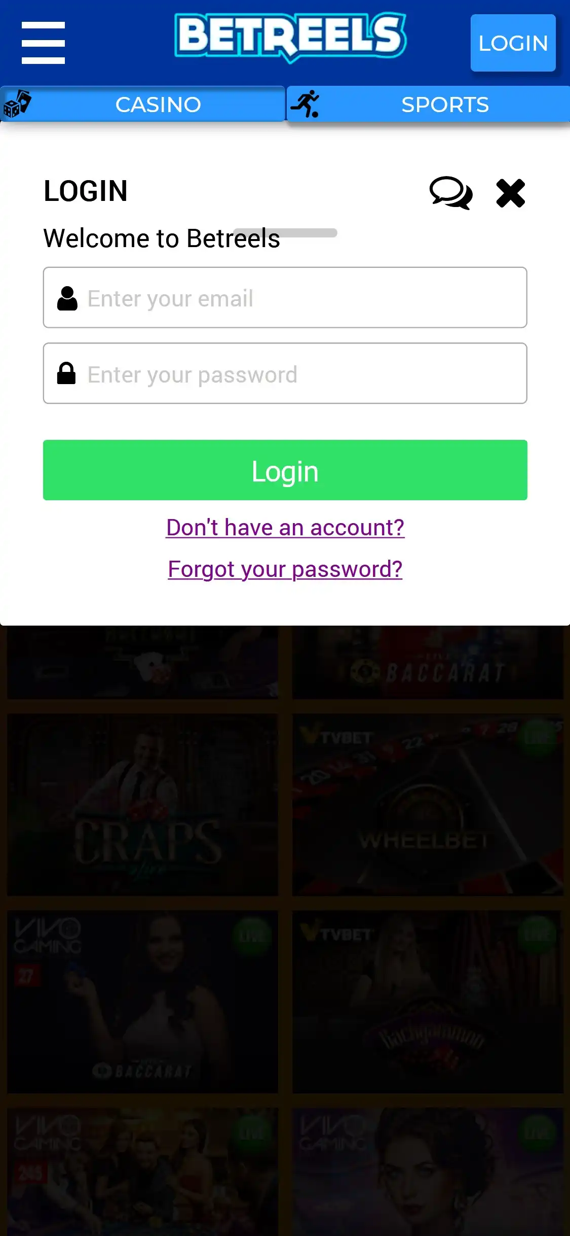 Betreels Casino Mobile Login Review