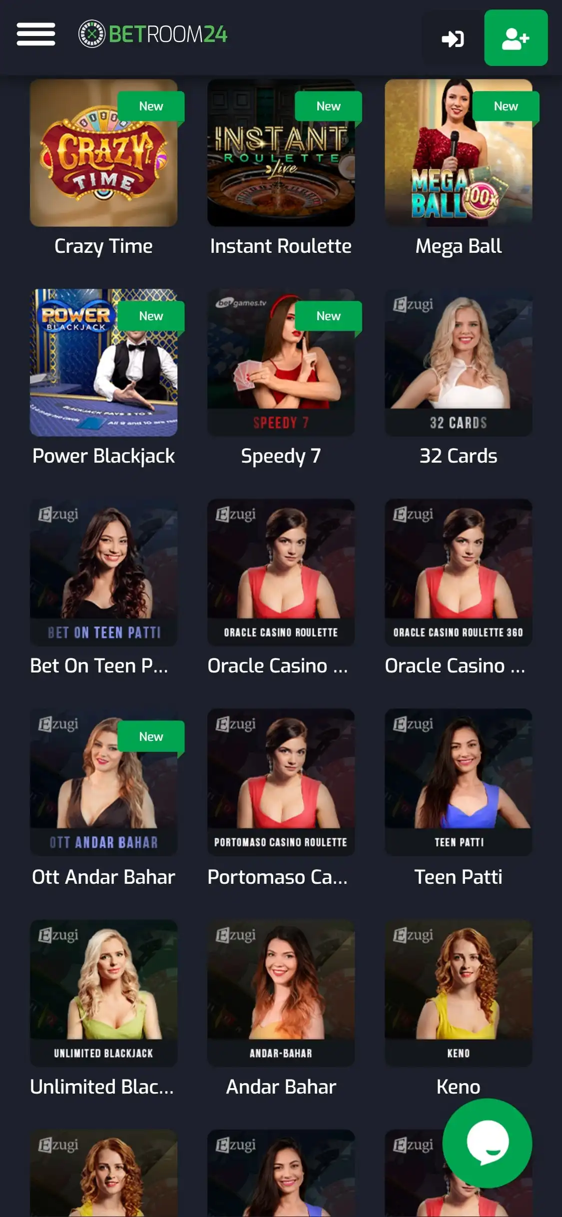 Betroom24 Casino Mobile Live Dealer Games Review