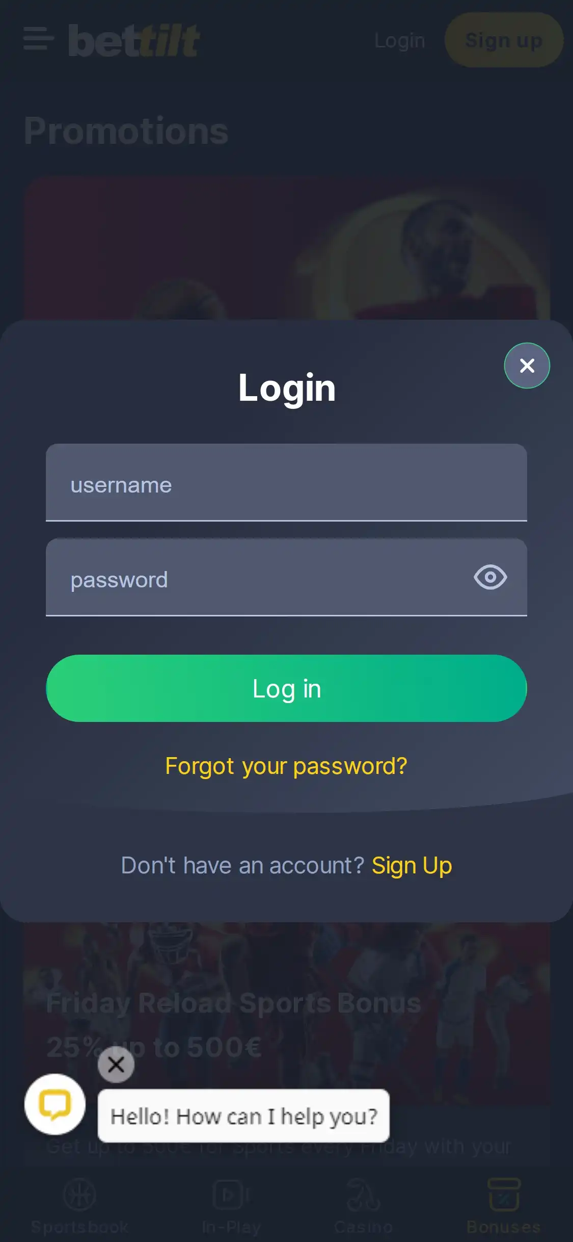 Bettilt Mobile Login Review