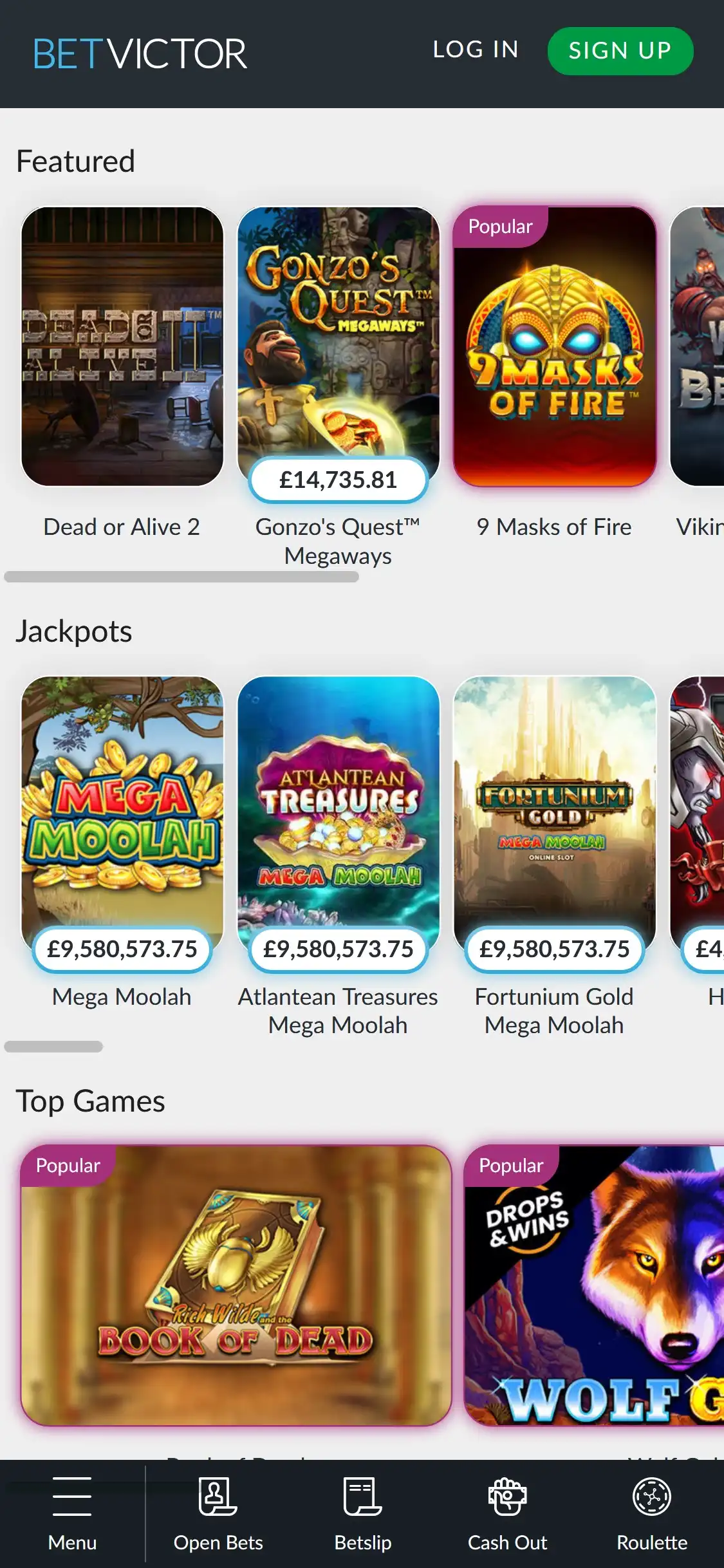 Bet Victor Casino Mobile Games Review
