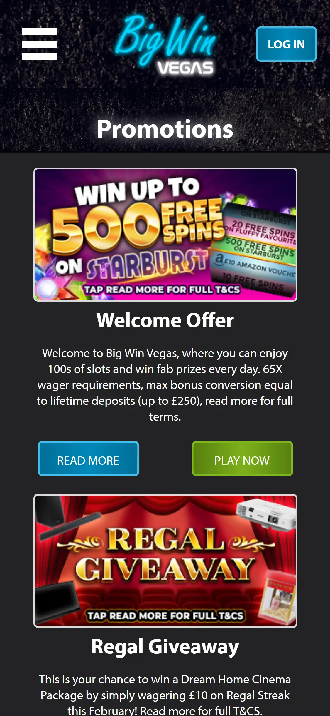 Big Win Vegas Casino Mobile No Deposit Bonus Review