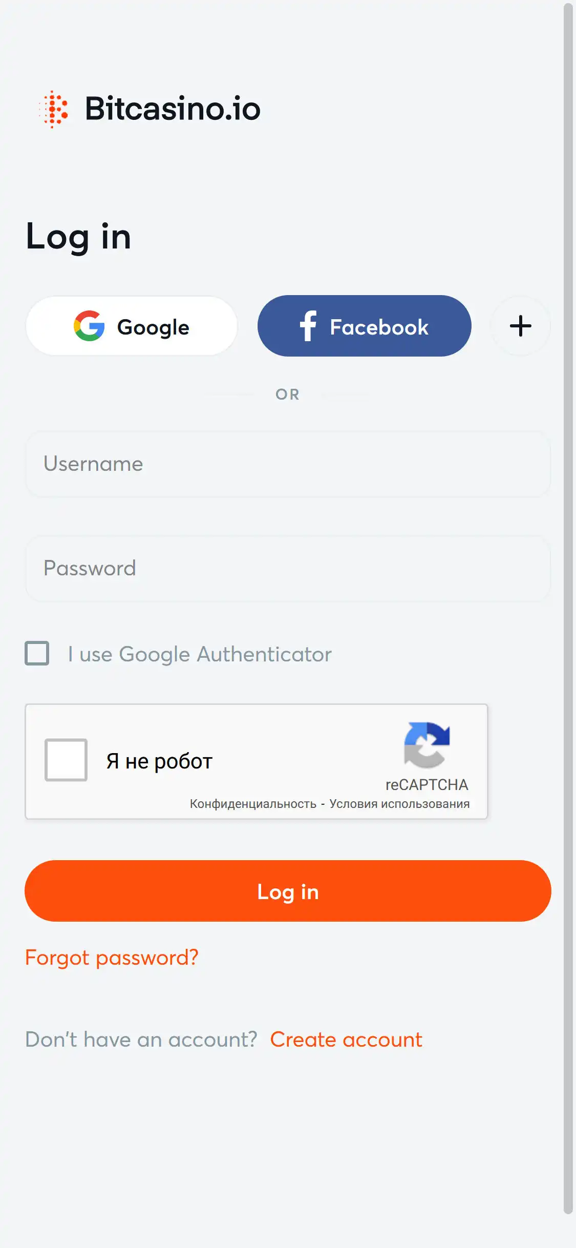 Bitcasino.io Mobile Login Review