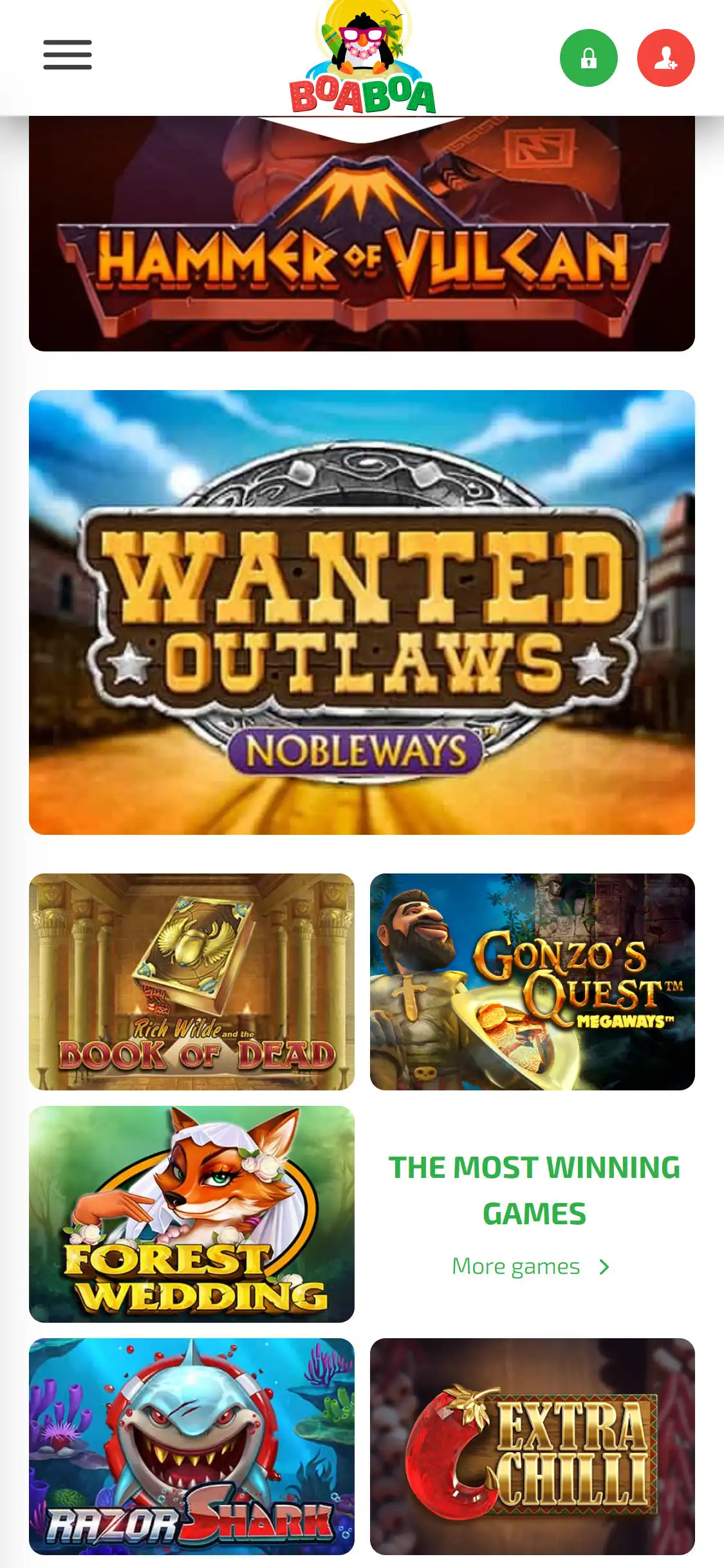 BoaBoa Casino Mobile Games Review