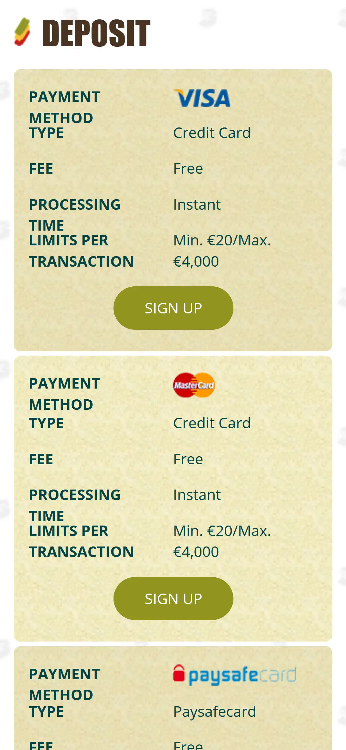 Bob Casino Mobile Payment Methods Review