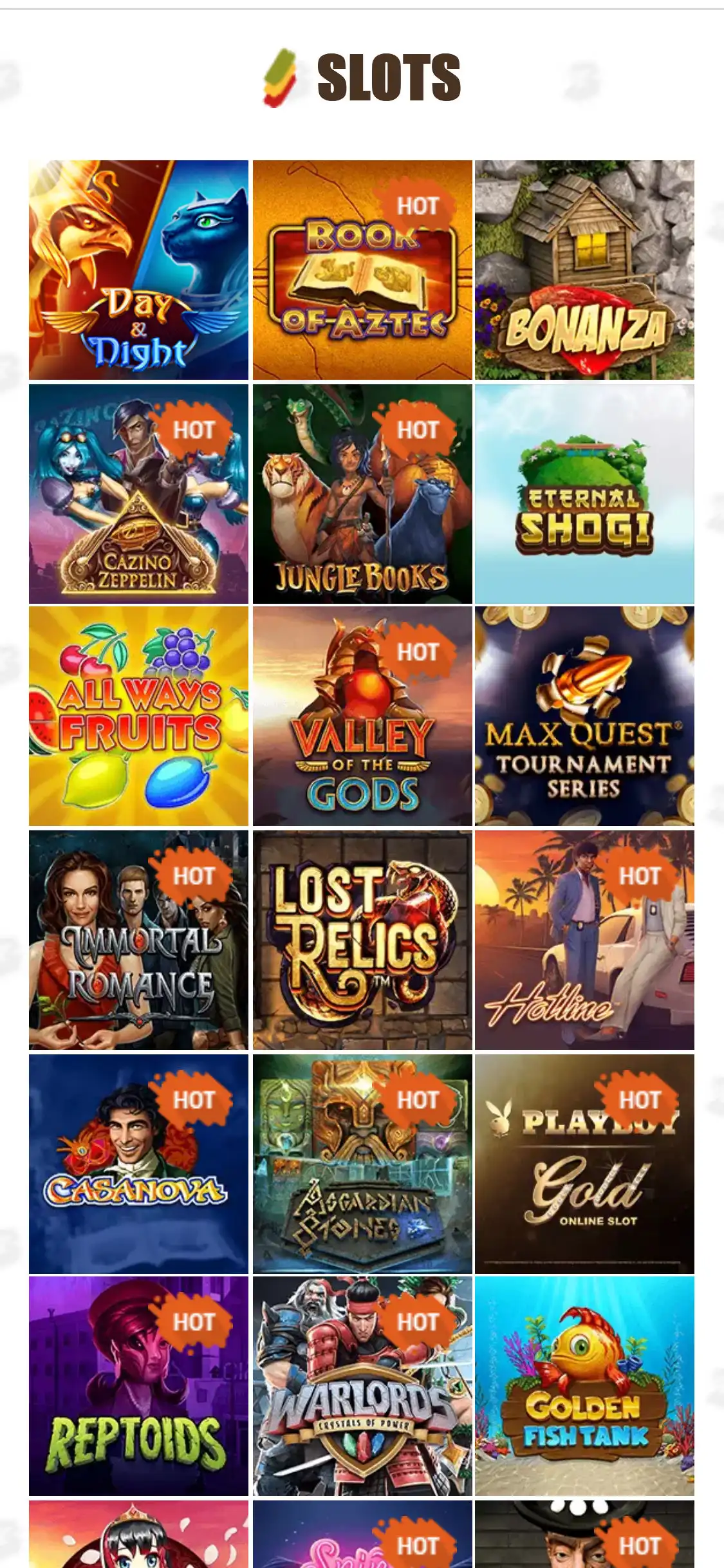 Bob Casino Mobile Games Review