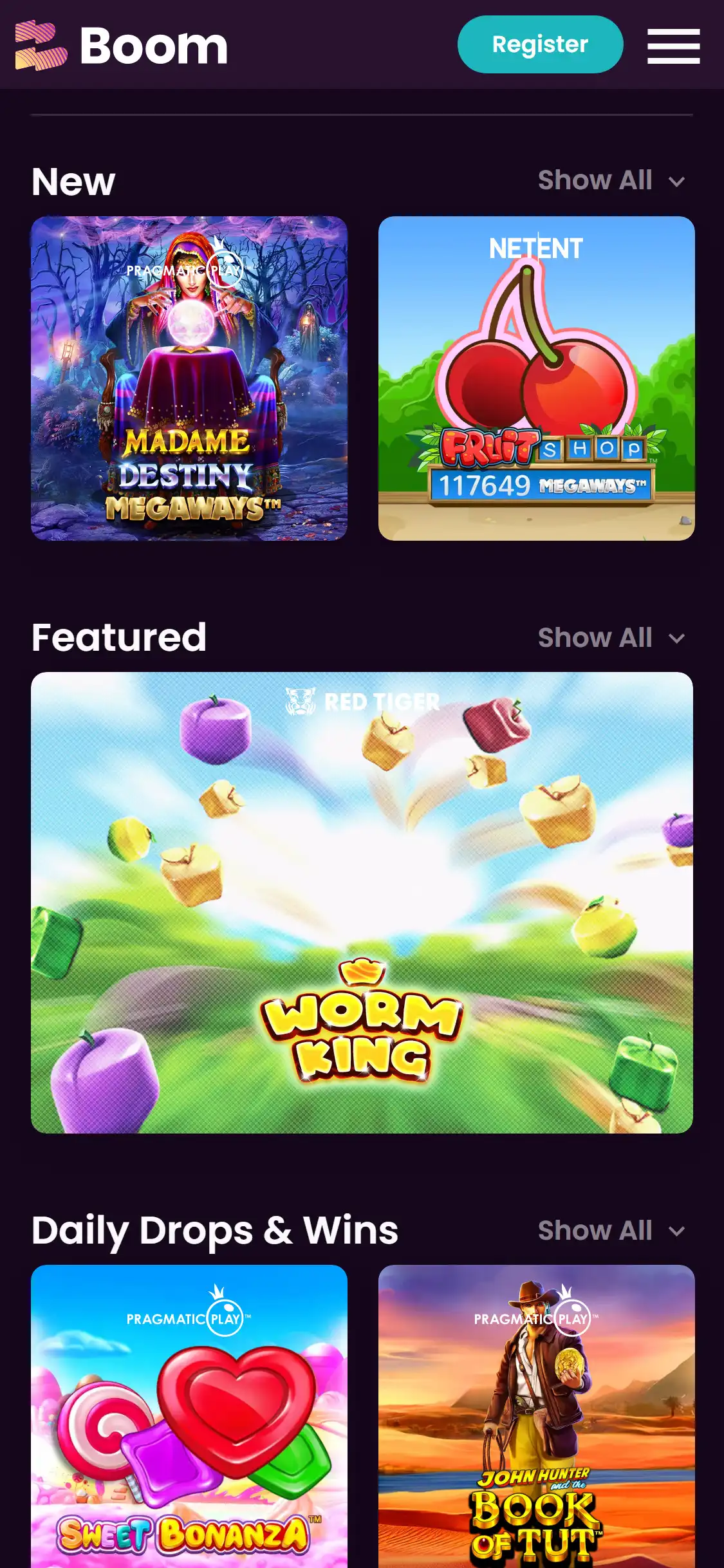 Boom Casino Mobile Games Review