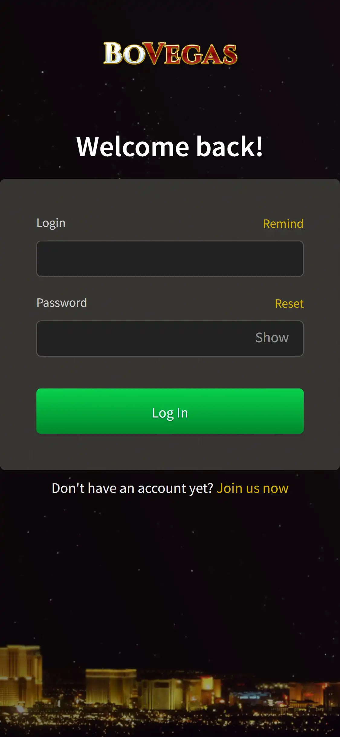 BoVegas Mobile Login Review