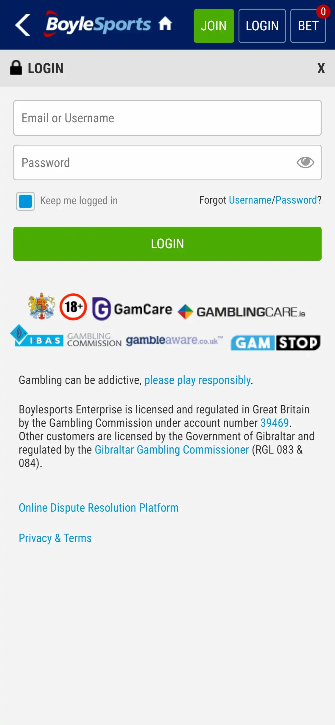 BoyleSports Casino Mobile Login Review