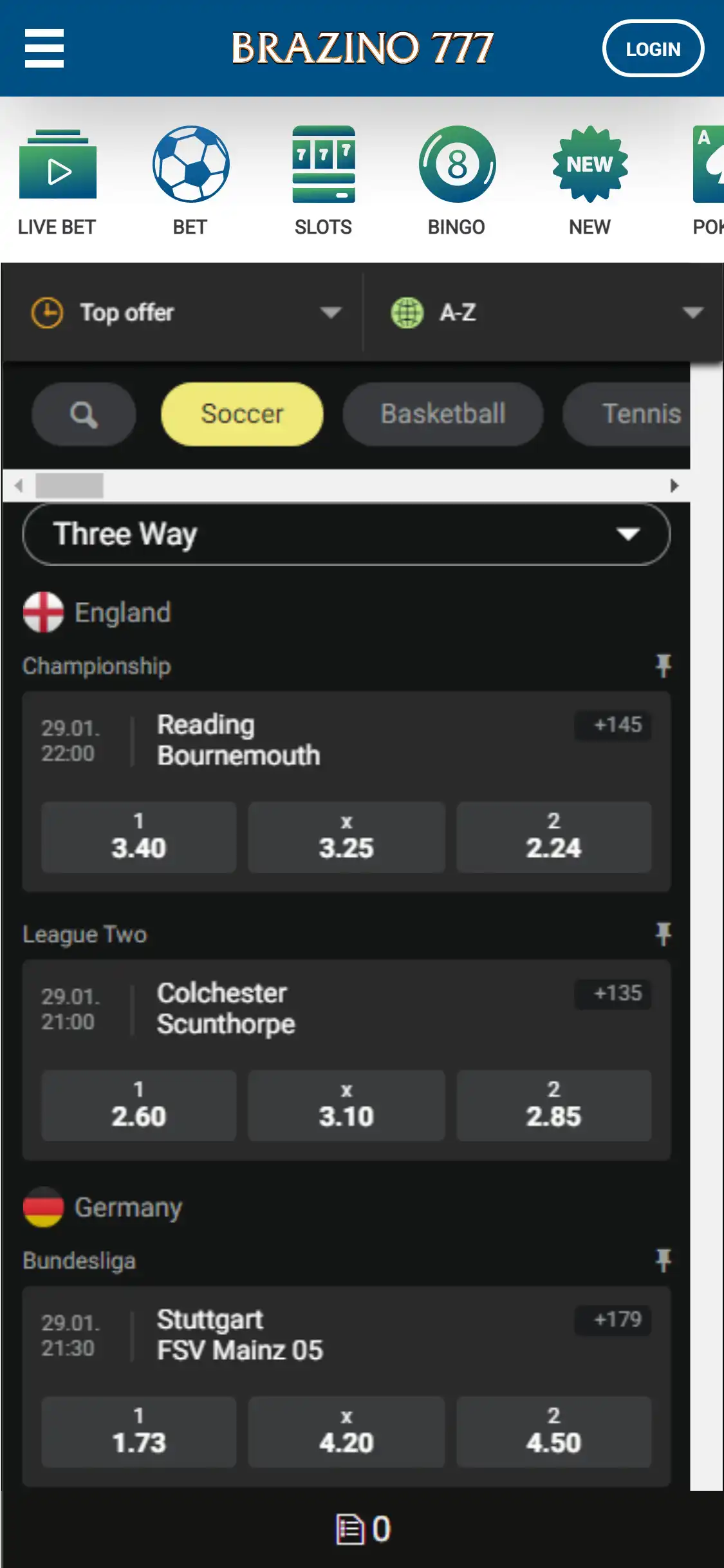Brazino777 Casino Mobile Betting Review