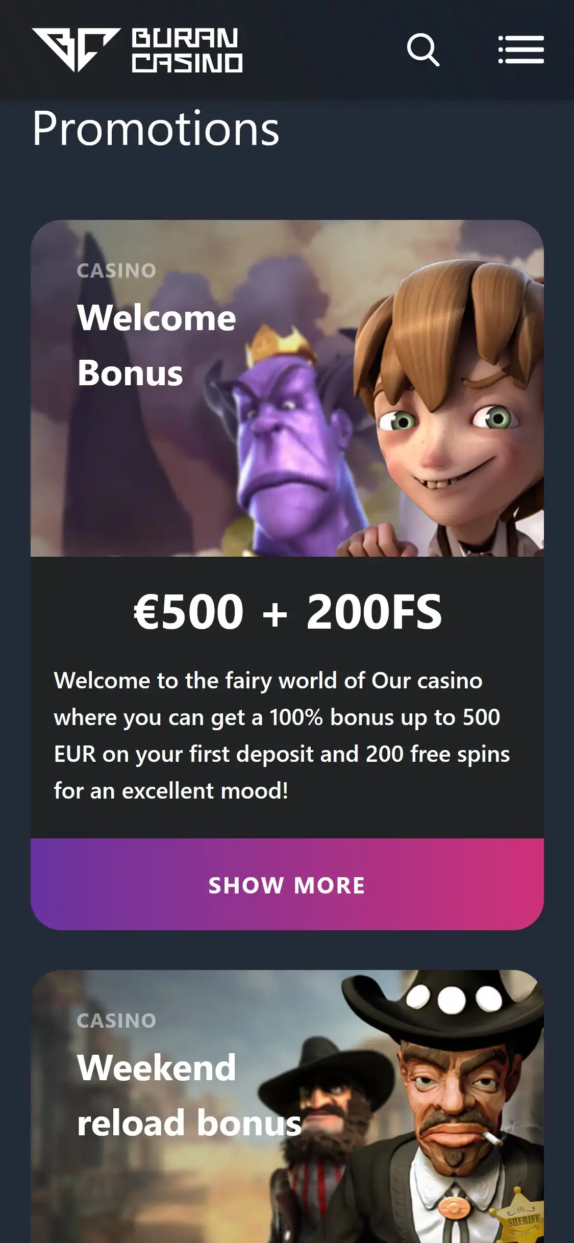BuranCasino Mobile No Deposit Bonus Review