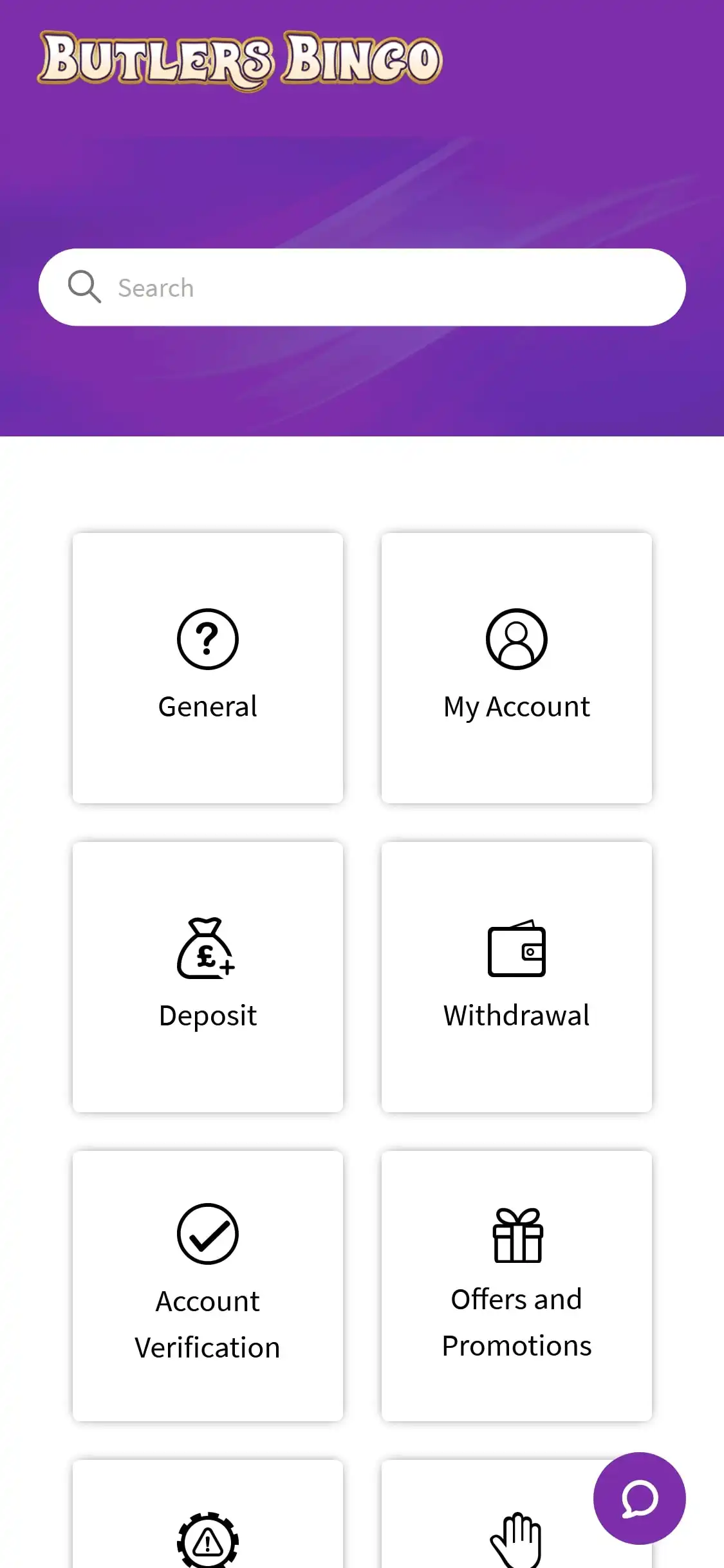 Butlers Bingo Casino Mobile Support Review
