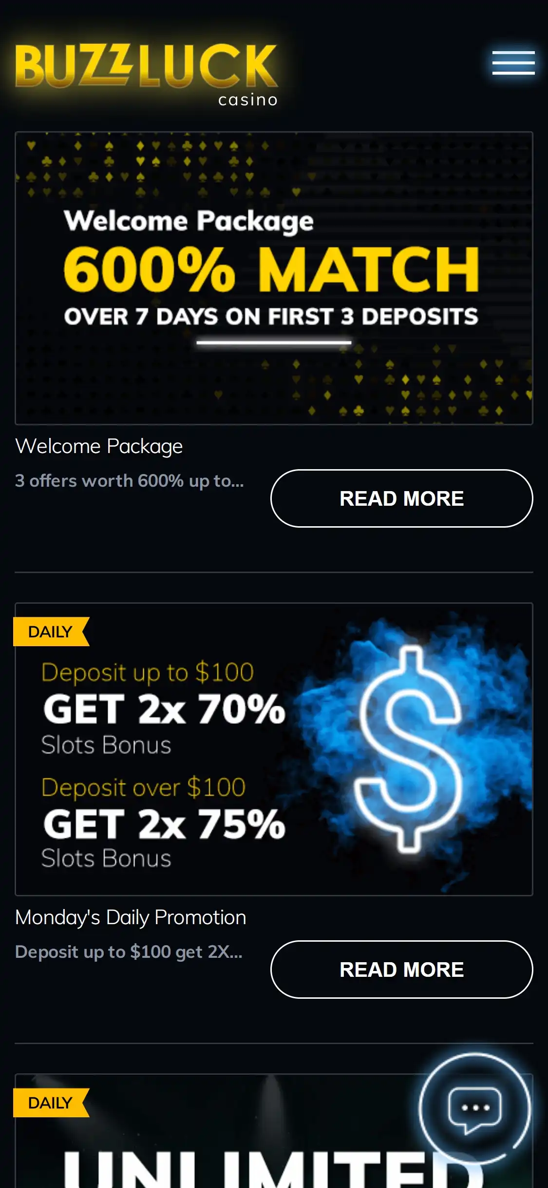 Buzz Luck Casino Mobile No Deposit Bonus Review