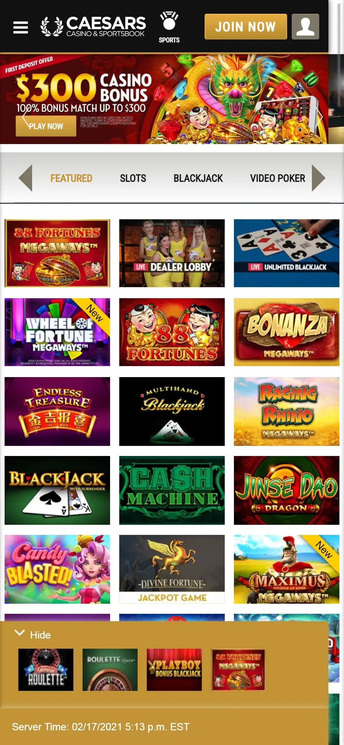 Caesars Casino Mobile Review