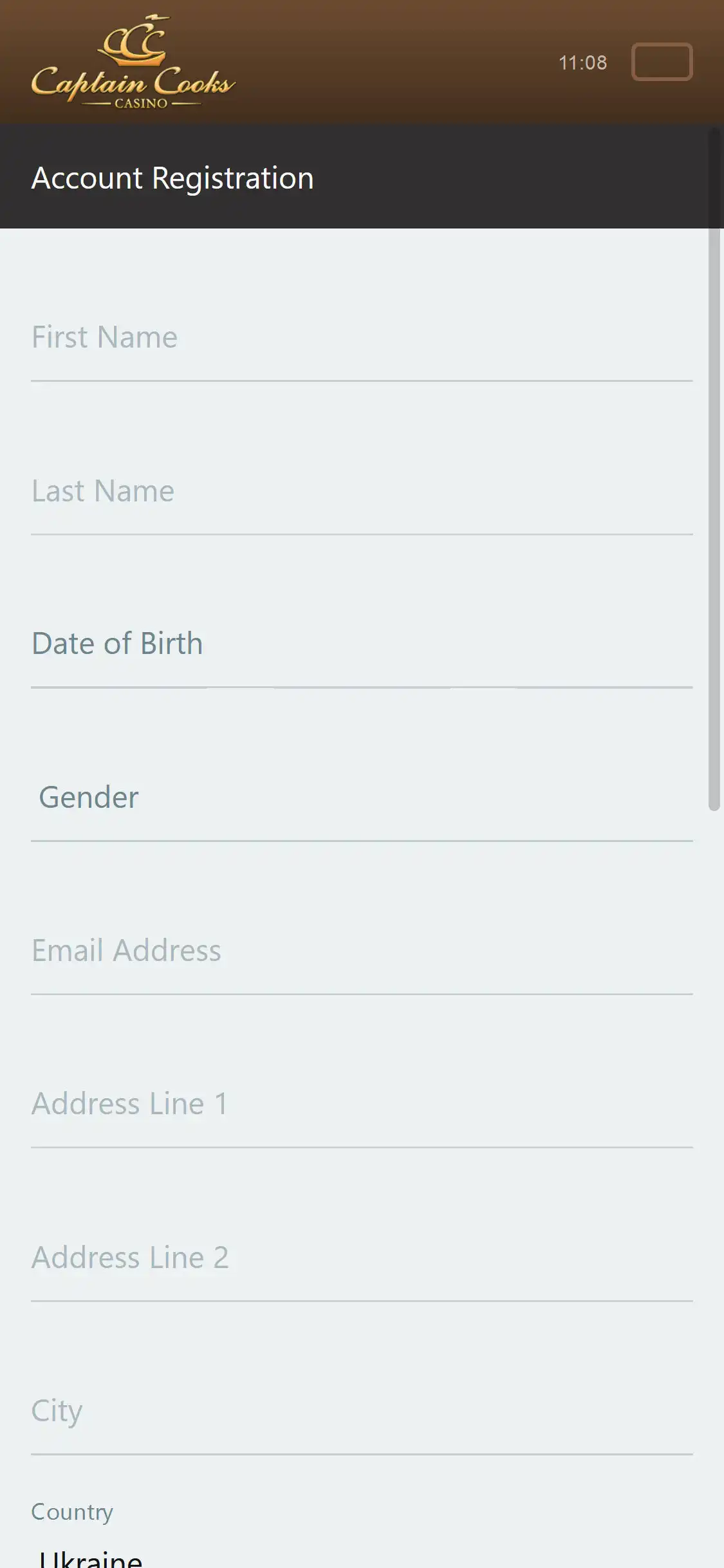 Captain Cooks EU Casino Mobile Login Review