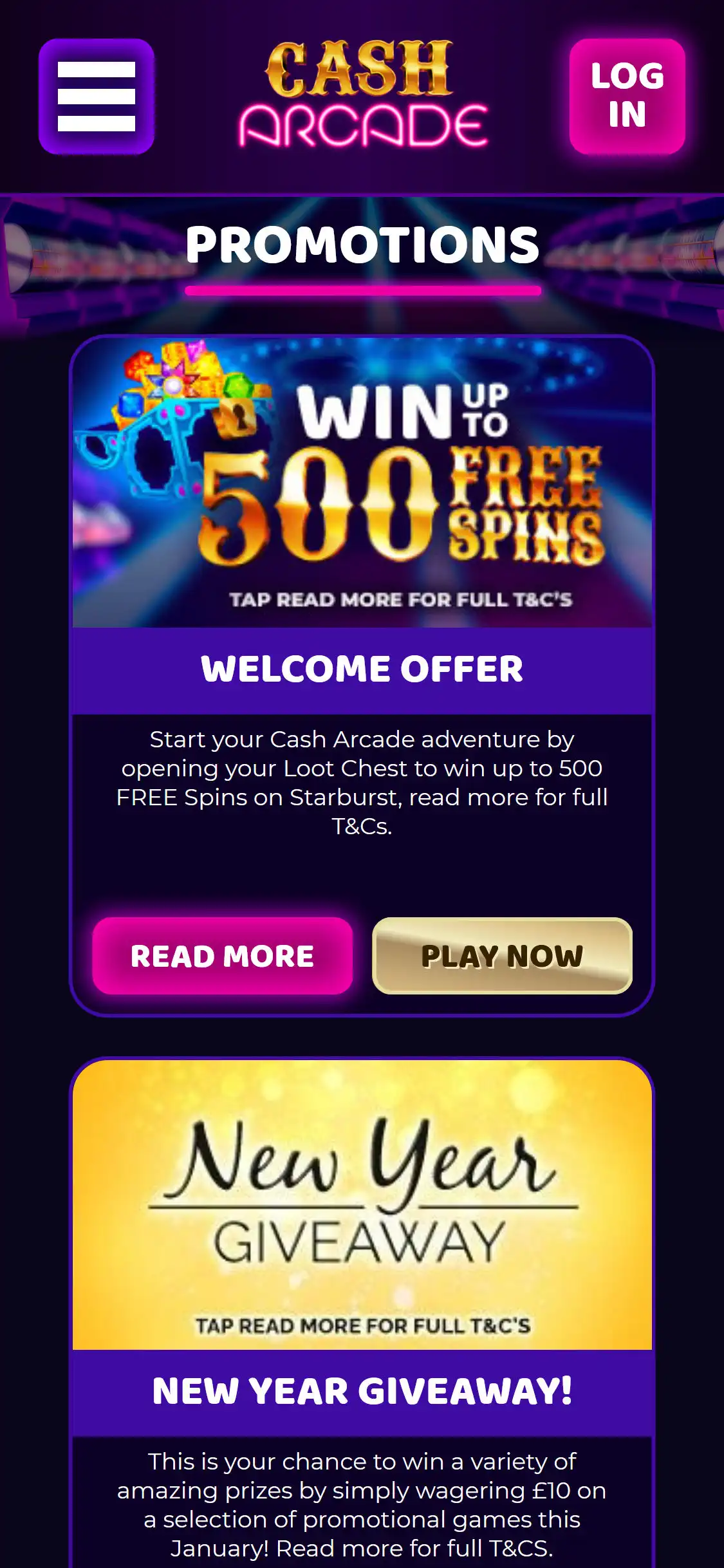 Cash Arcade Casino Mobile No Deposit Bonus Review