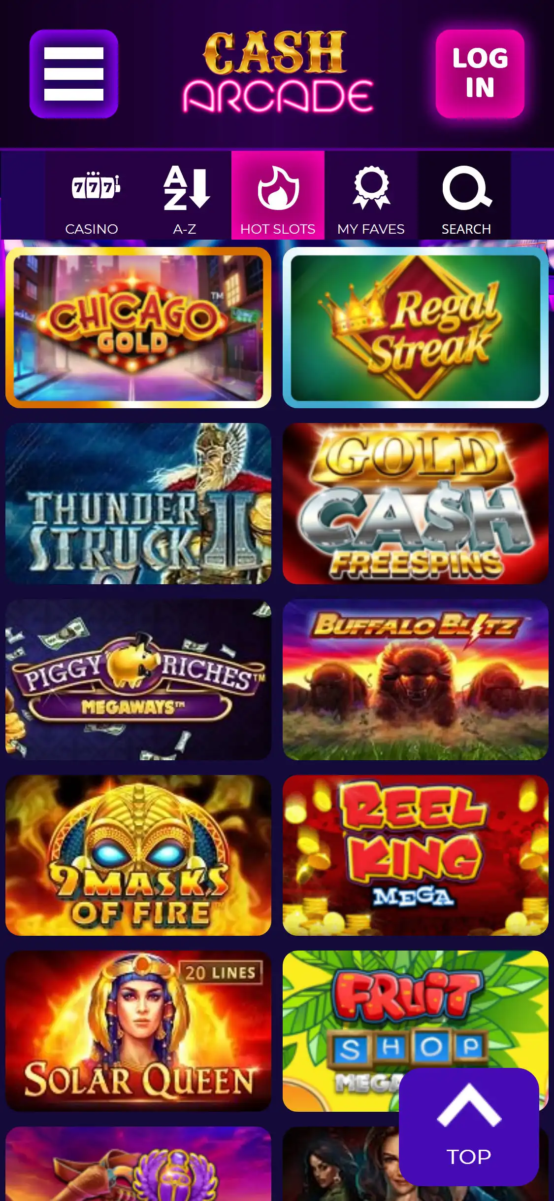 Cash Arcade Casino Mobile Games Review