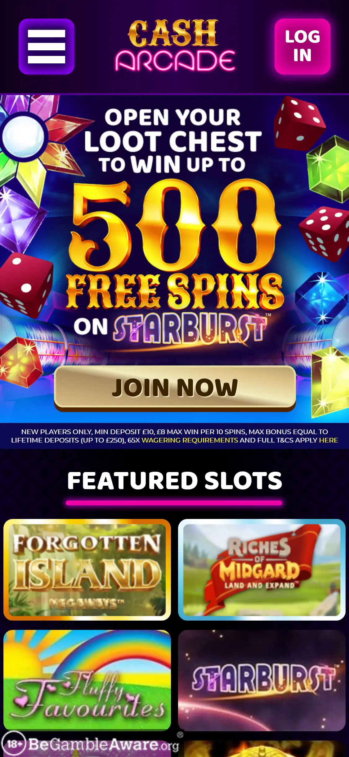 Cash Arcade Casino Mobile Review