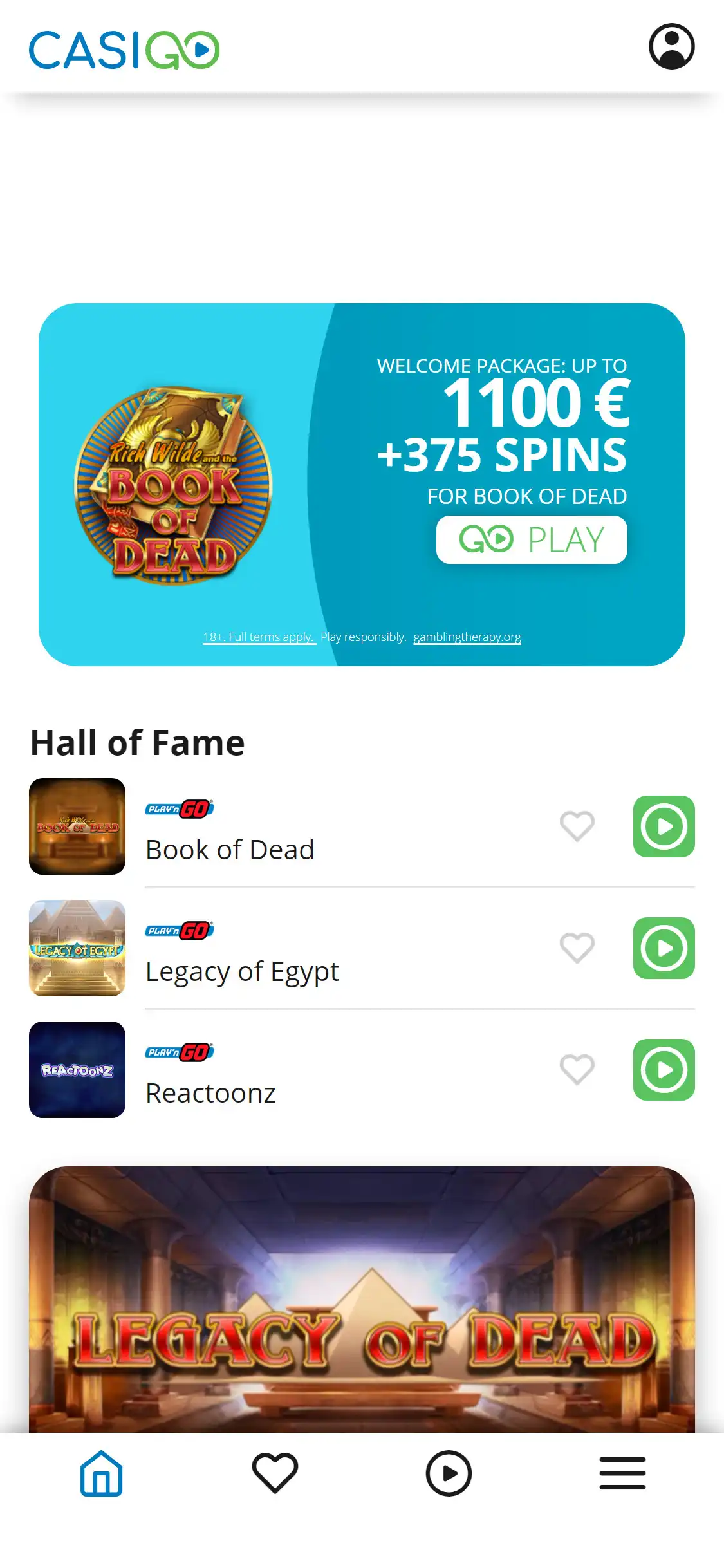 CasiGO Casino Mobile Review