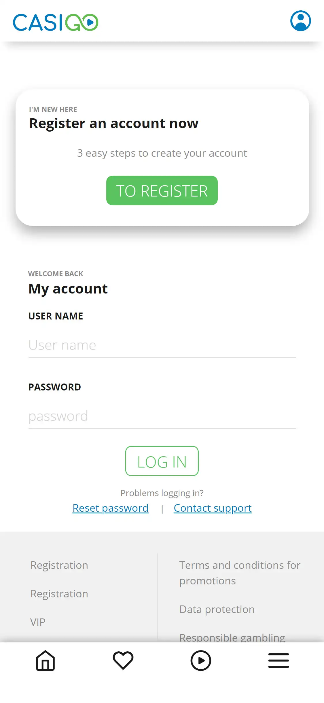 CasiGO Casino Mobile Login Review