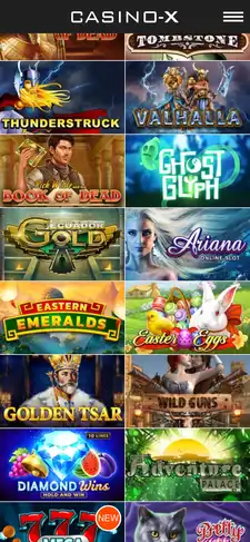 Casino X Mobile Games Review