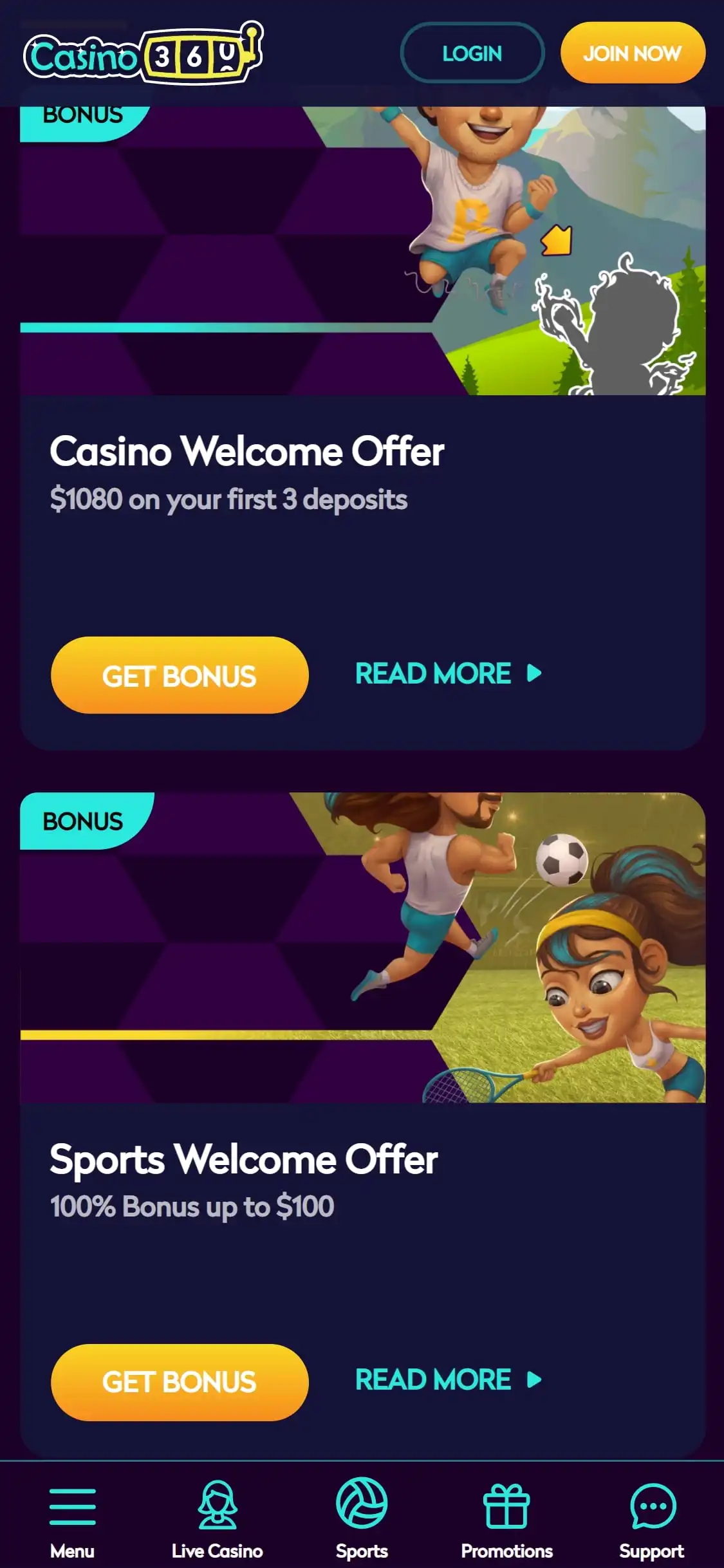 Casino360 Mobile No Deposit Bonus Review