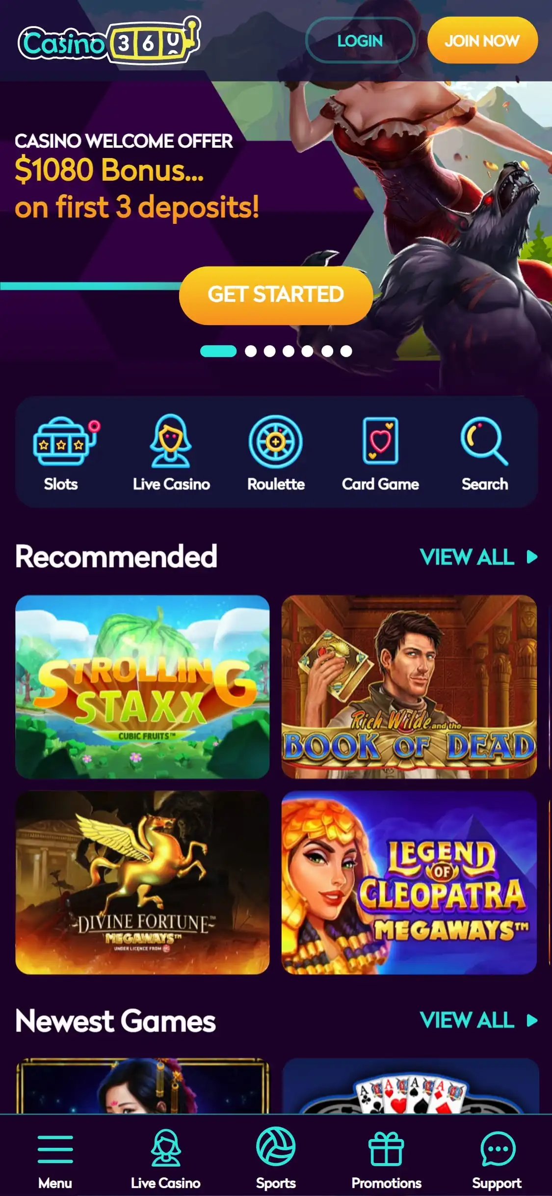 Casino360 Mobile Review