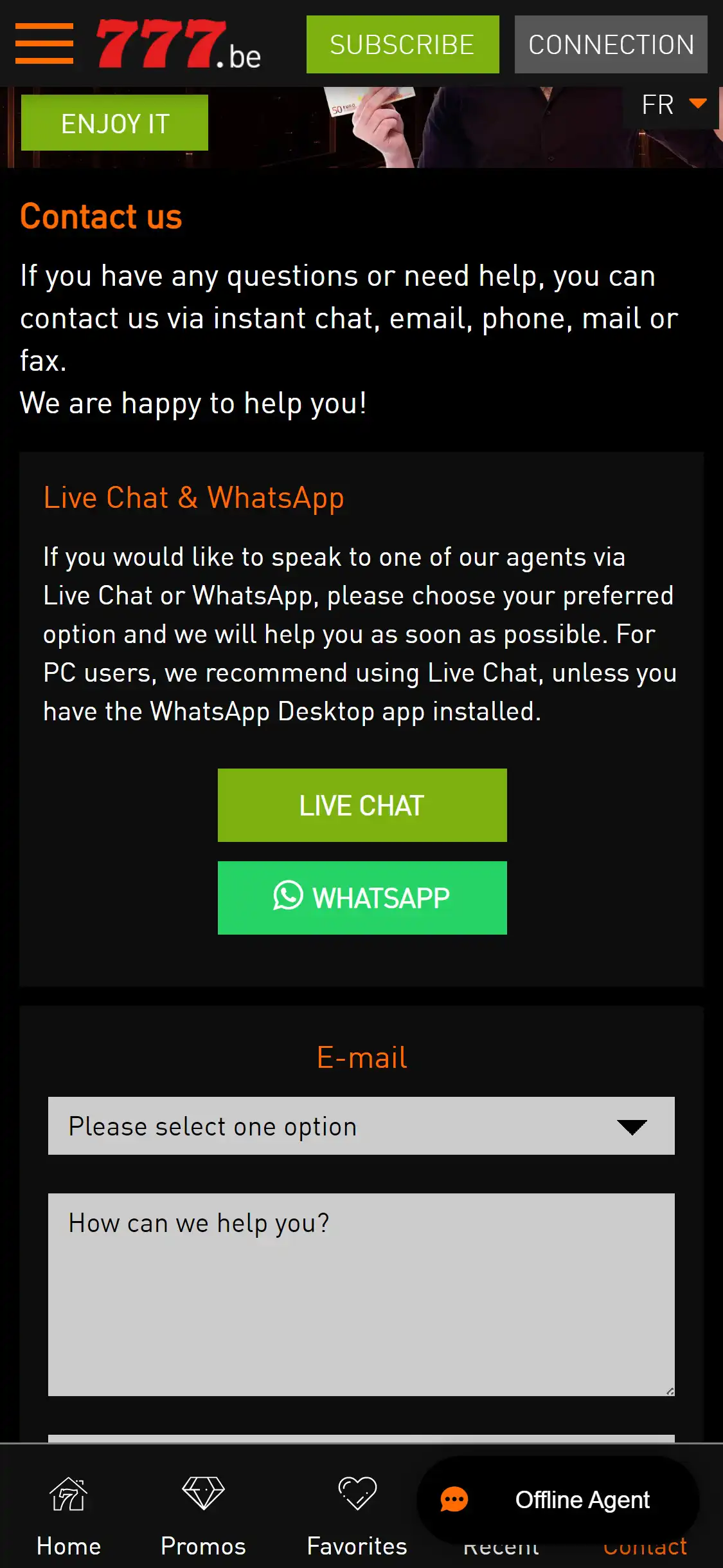 Casino 777 Mobile Support Review