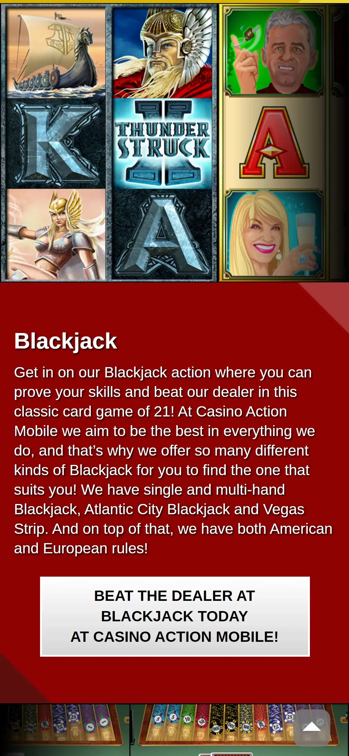 Casino Action Mobile Games Review