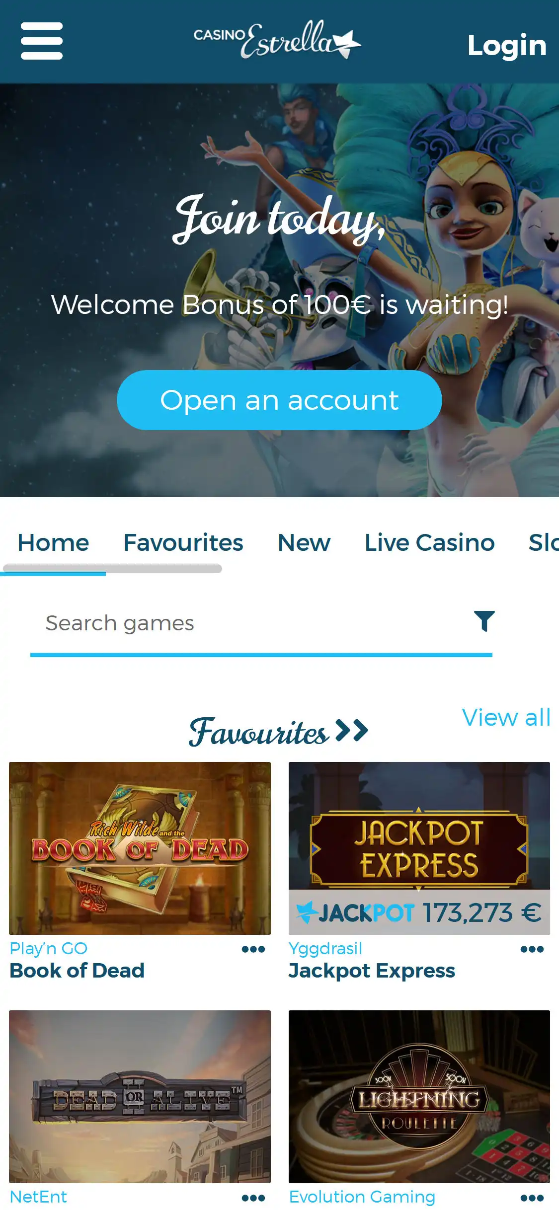 Casino Estrella Mobile Review