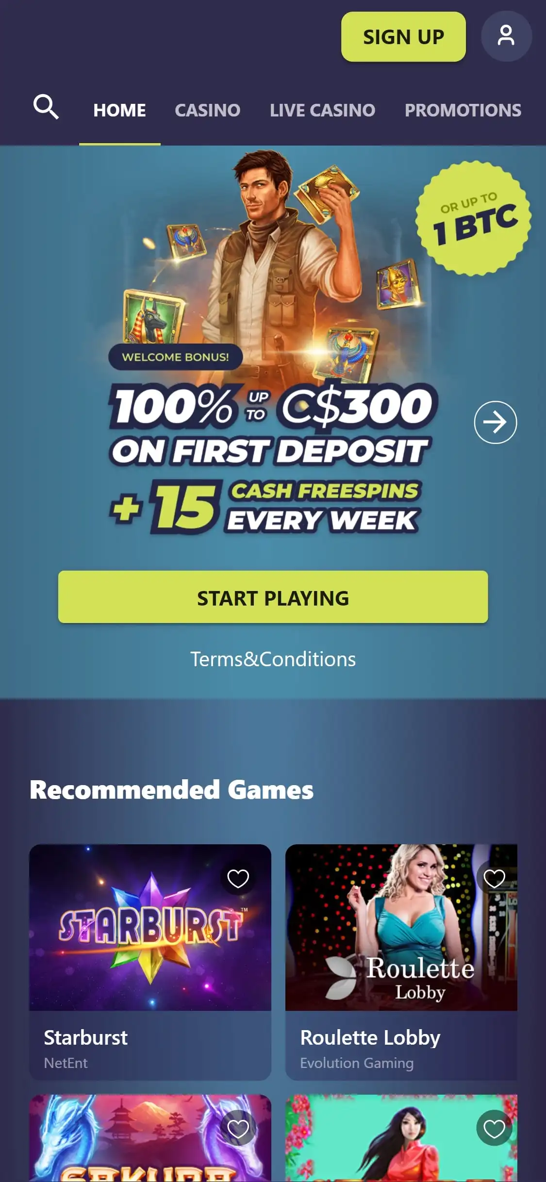 Casinoin Mobile Review